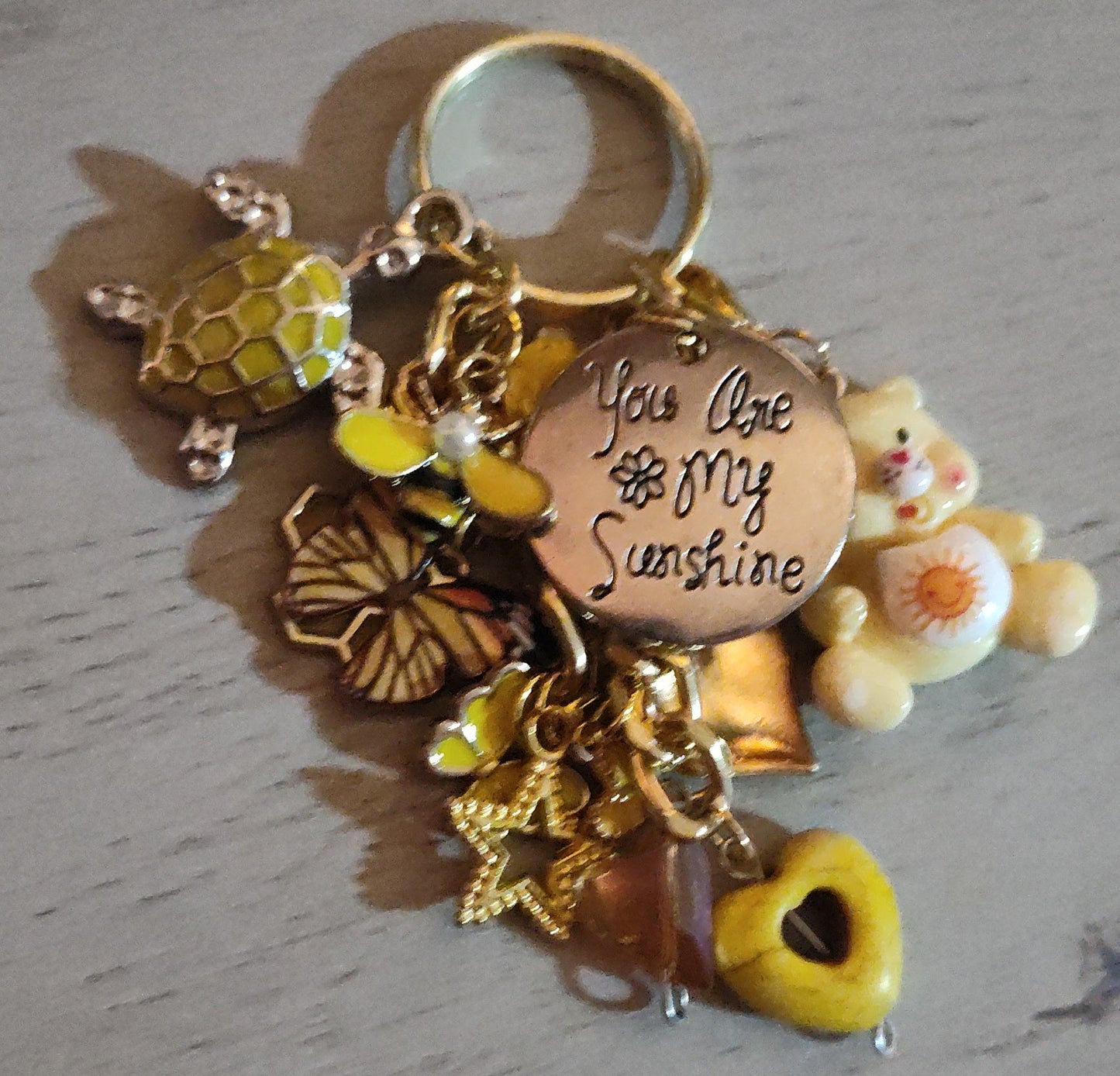 Handmade Yellow Keychain- SALE