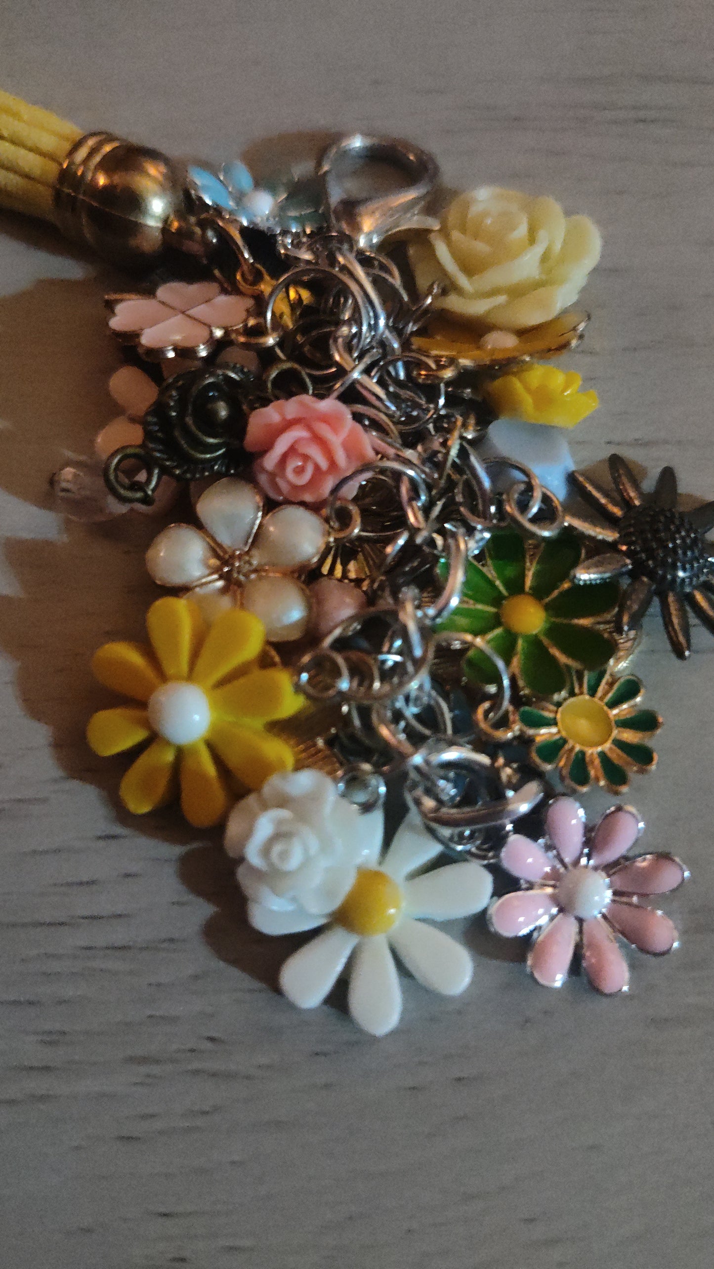 Handmade Flower Keychain- SALE