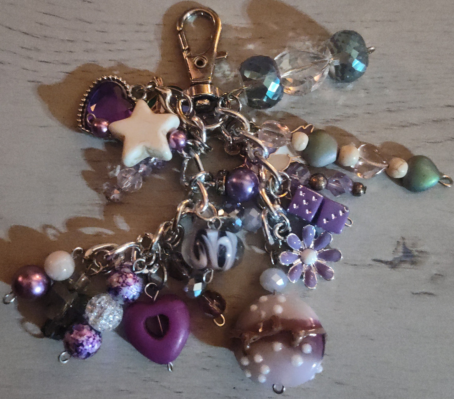 Chunky Purple Keychain- CLEARANCE