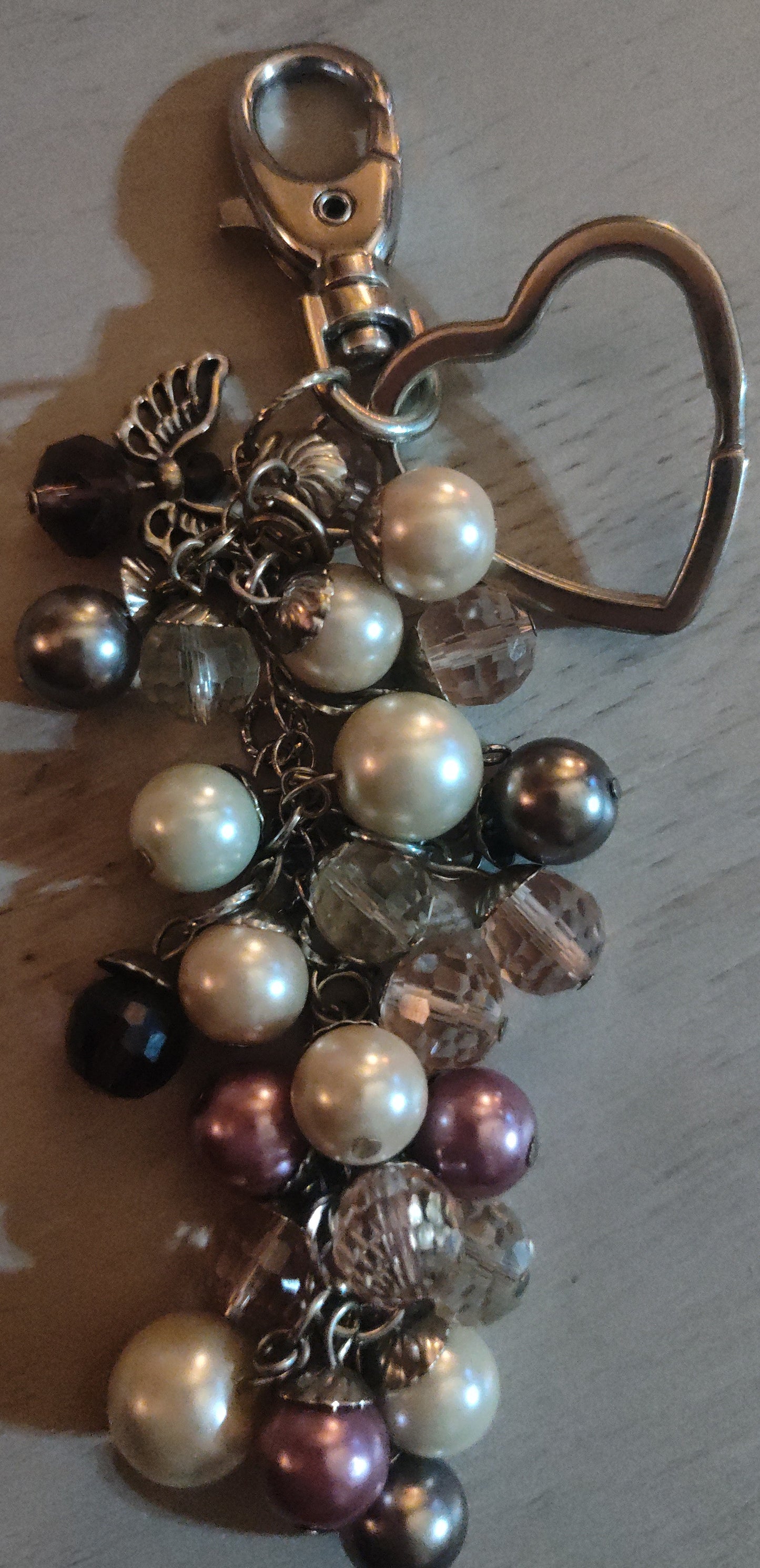 Handmade Faux Pearl Keychain- CLEARANCE