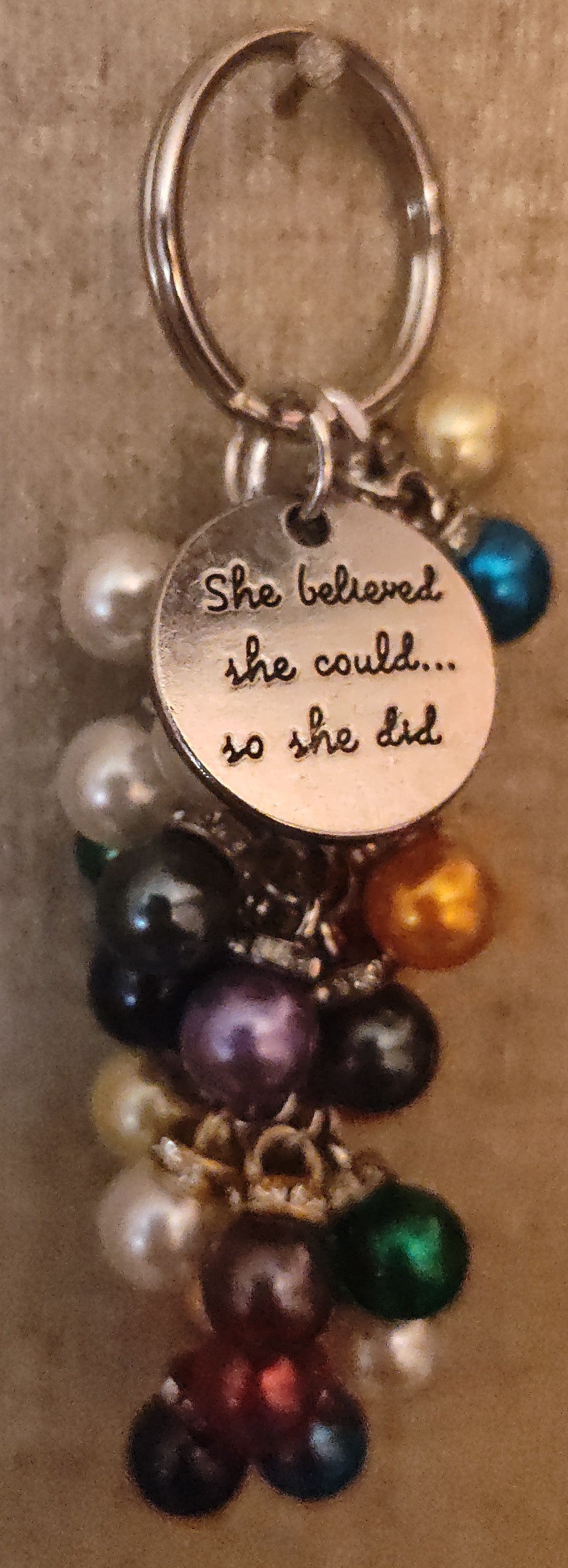 Handmade Faux Pearl Keychain- CLEARANCE
