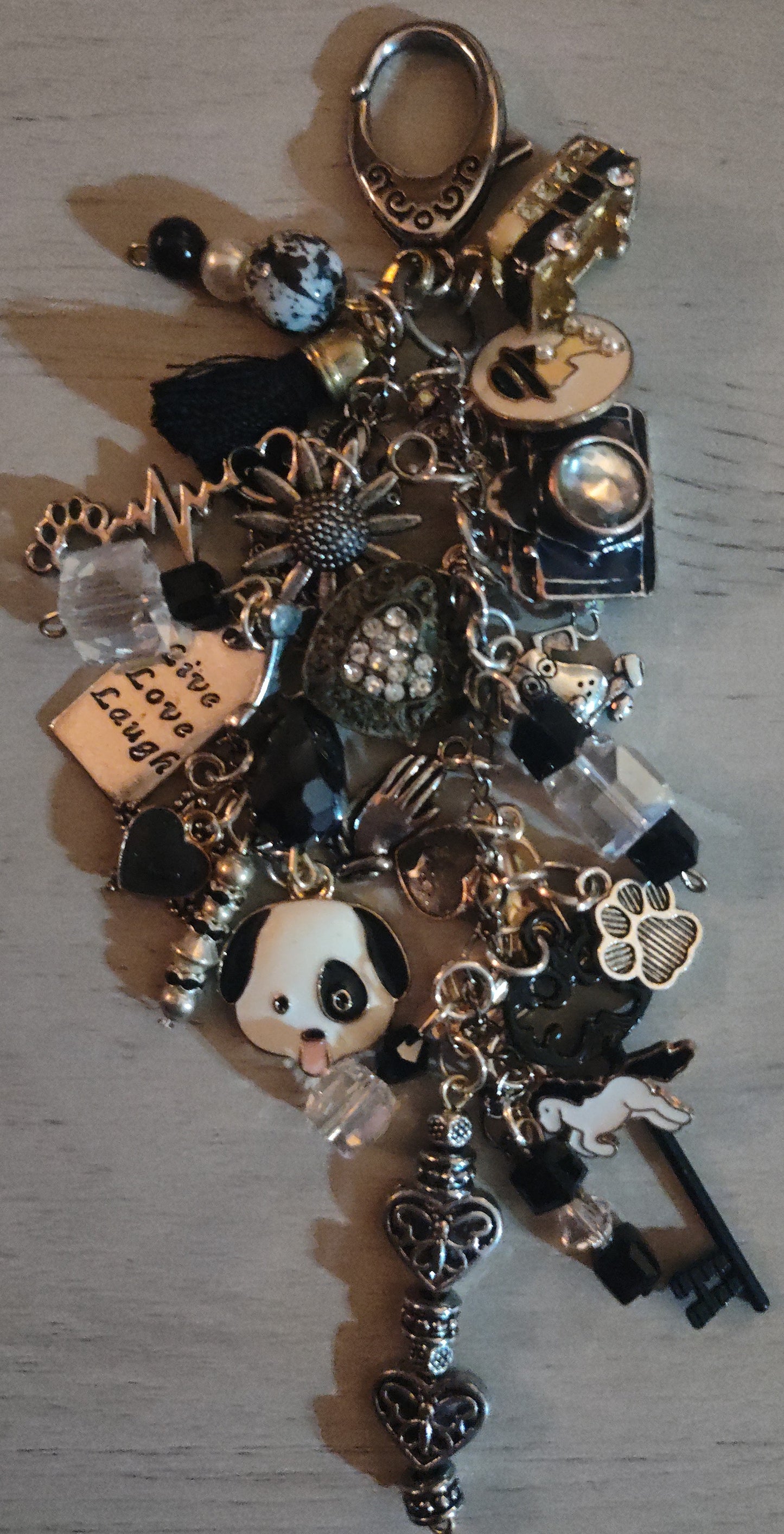 Chunky Black Keychain