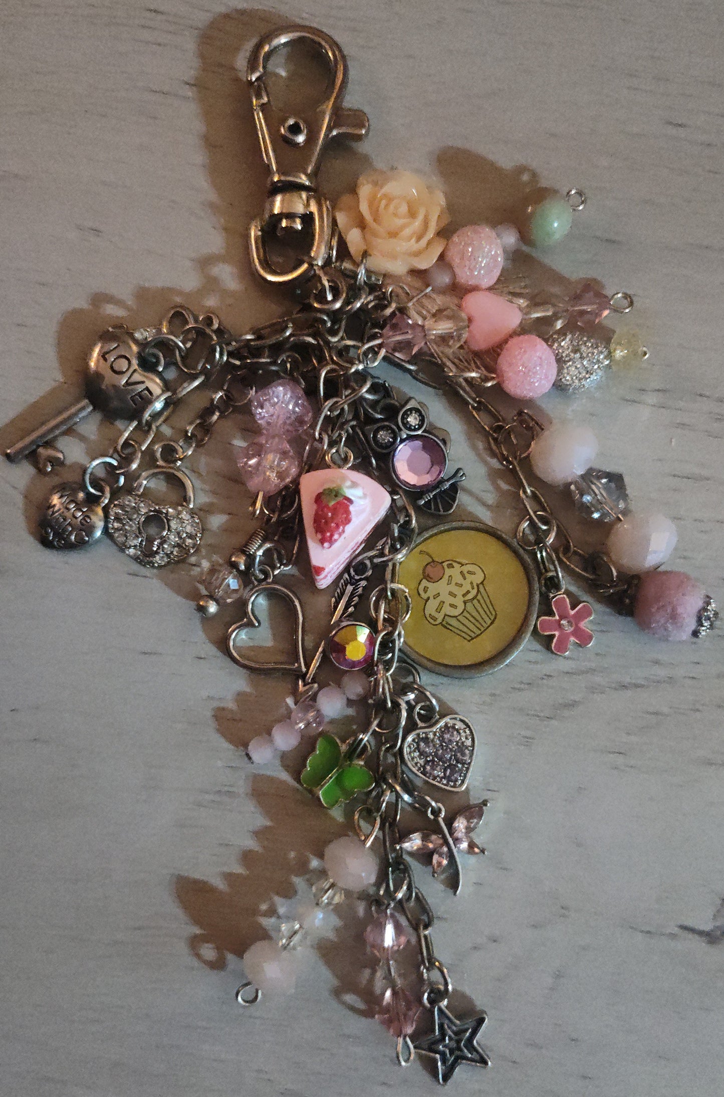 Handmade Light Pink Keychain- CLEARANCE
