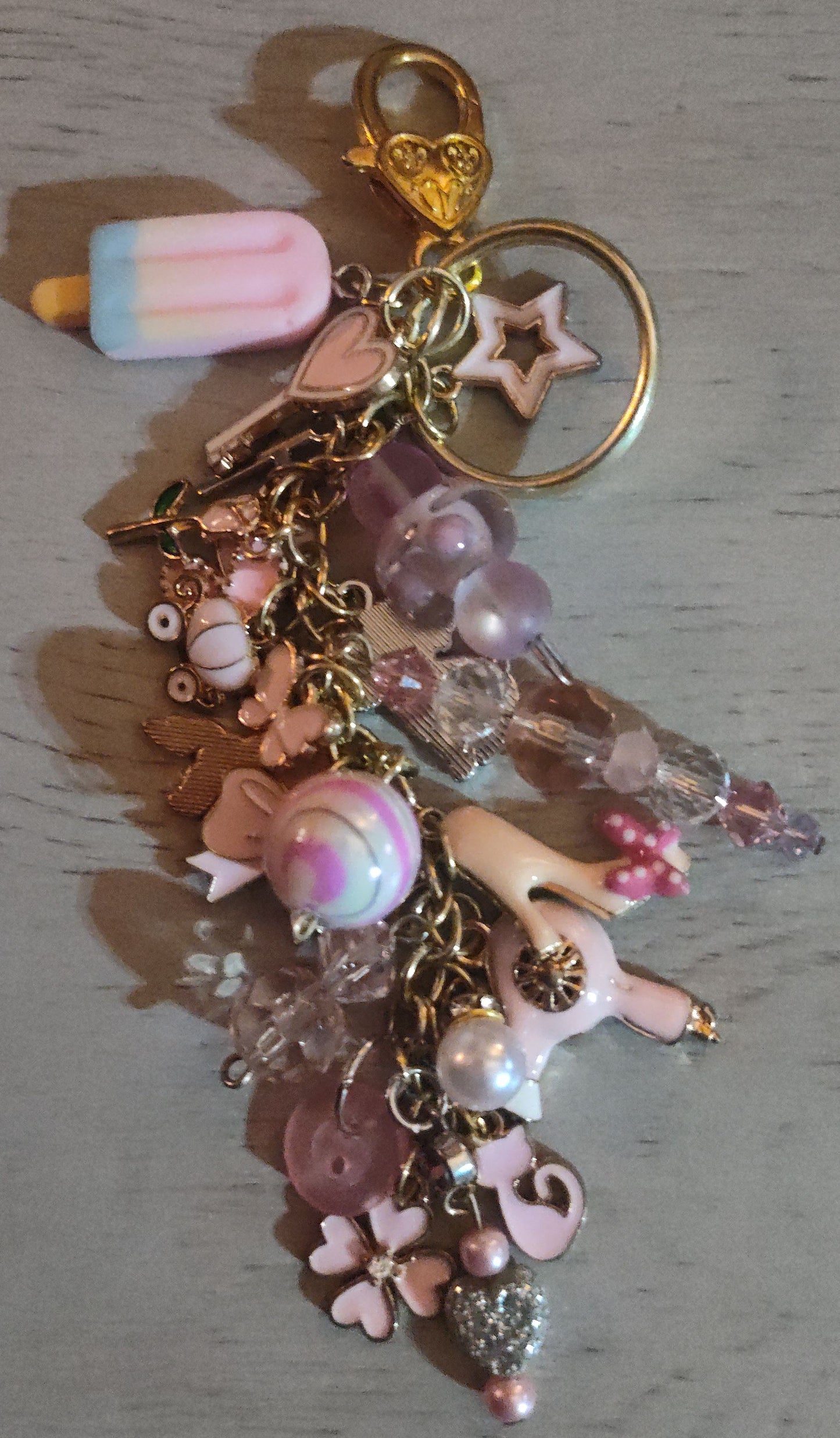 Handmade Light Pink Keychain- CLEARANCE