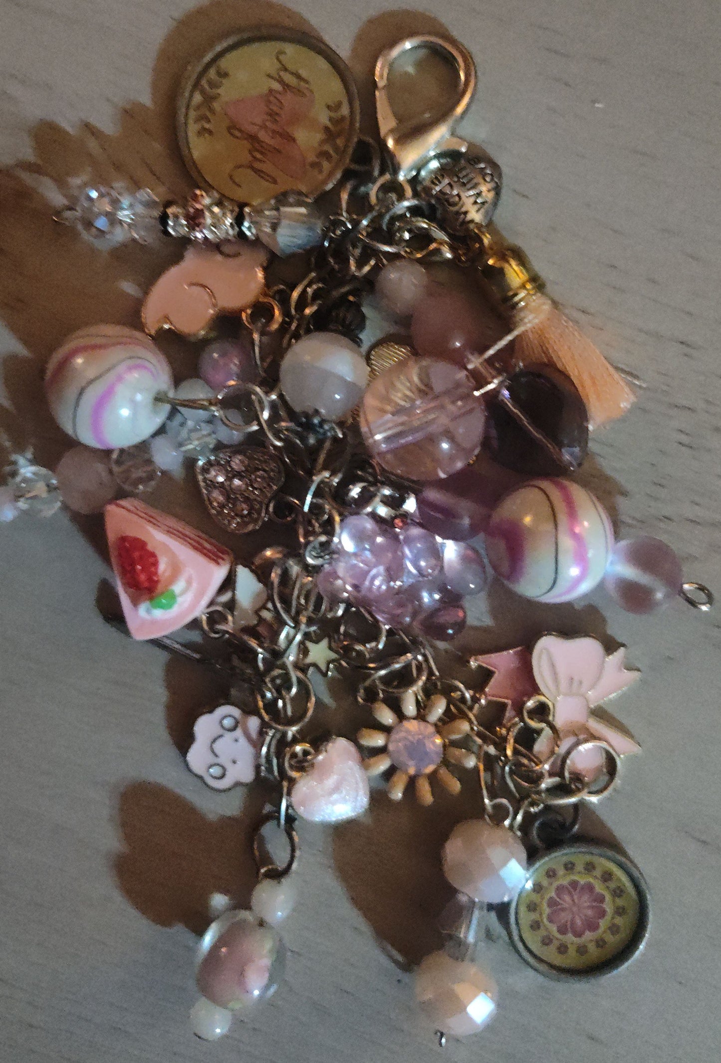 Handmade Light Pink Keychain- CLEARANCE