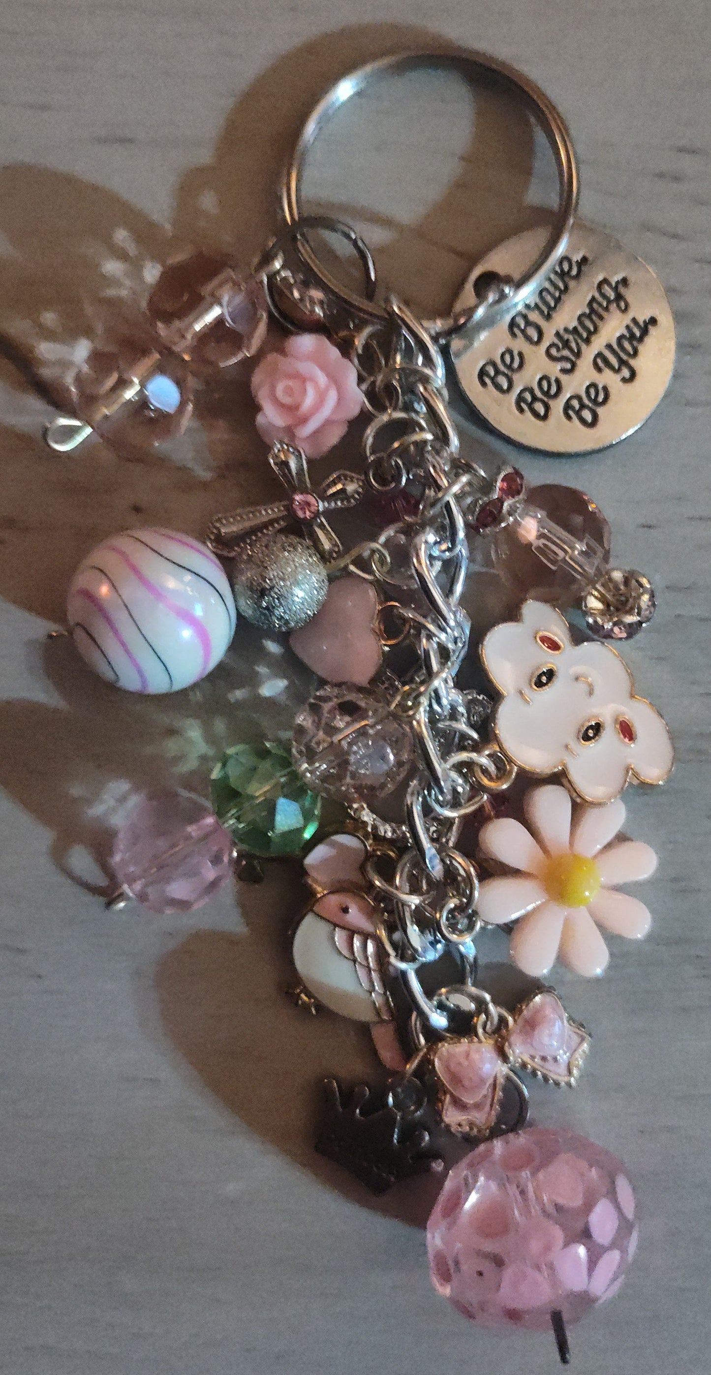 Handmade Light Pink Keychain- CLEARANCE
