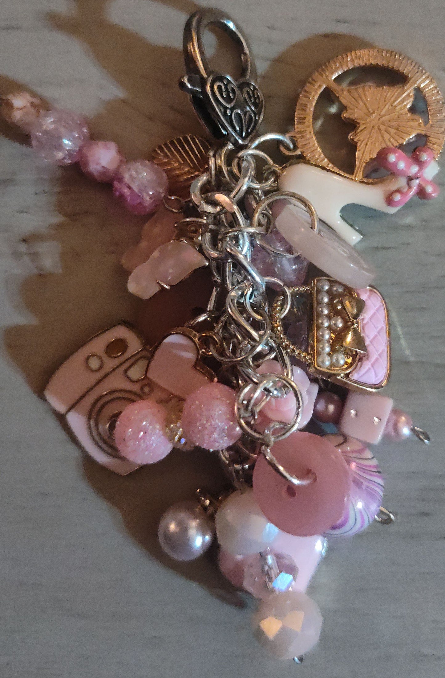 Handmade Light Pink Keychain- SALE