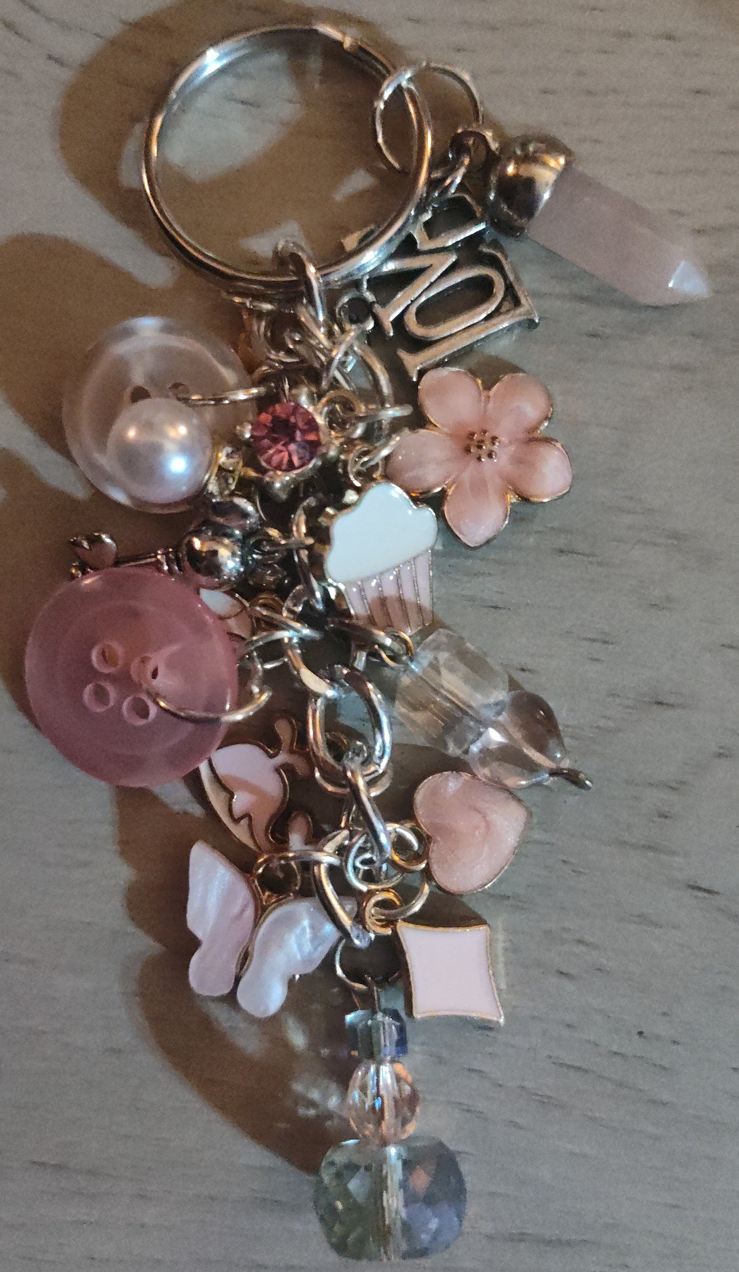 Handmade Light Pink Keychain- CLEARANCE