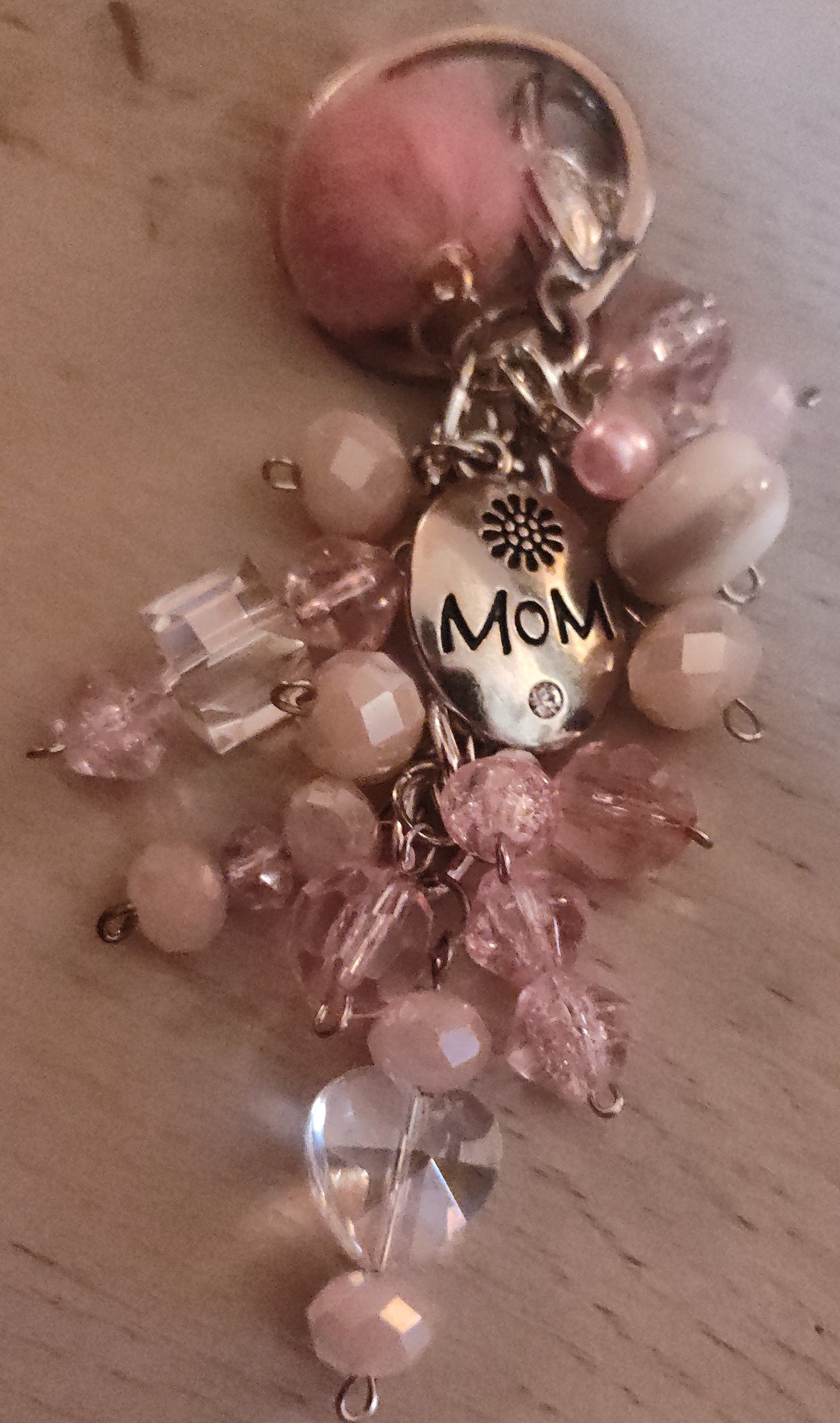 Handmade Light Pink Keychain- CLEARANCE