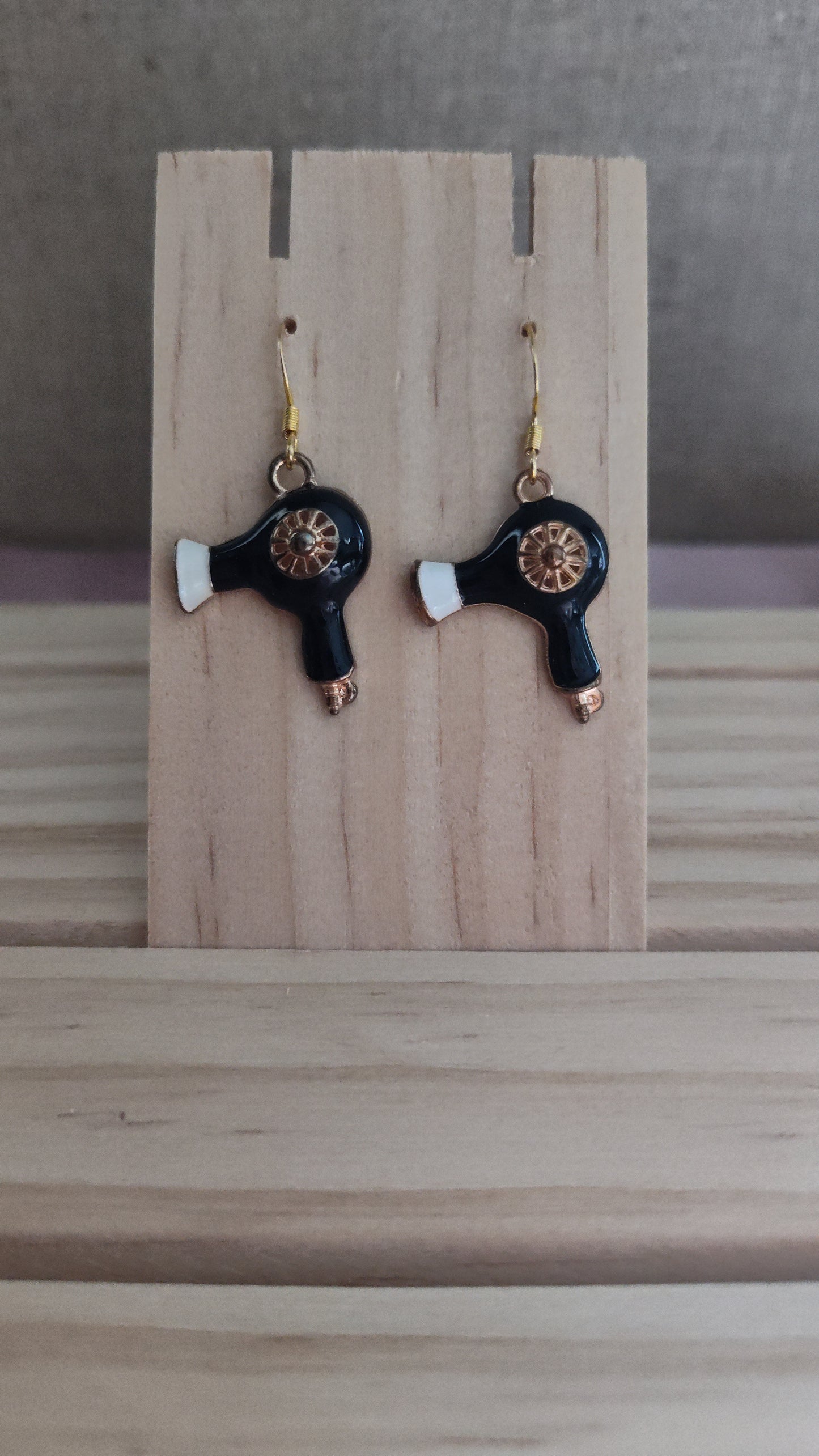 Blow Dryer Earrings- CLEARANCE- Discontinued item