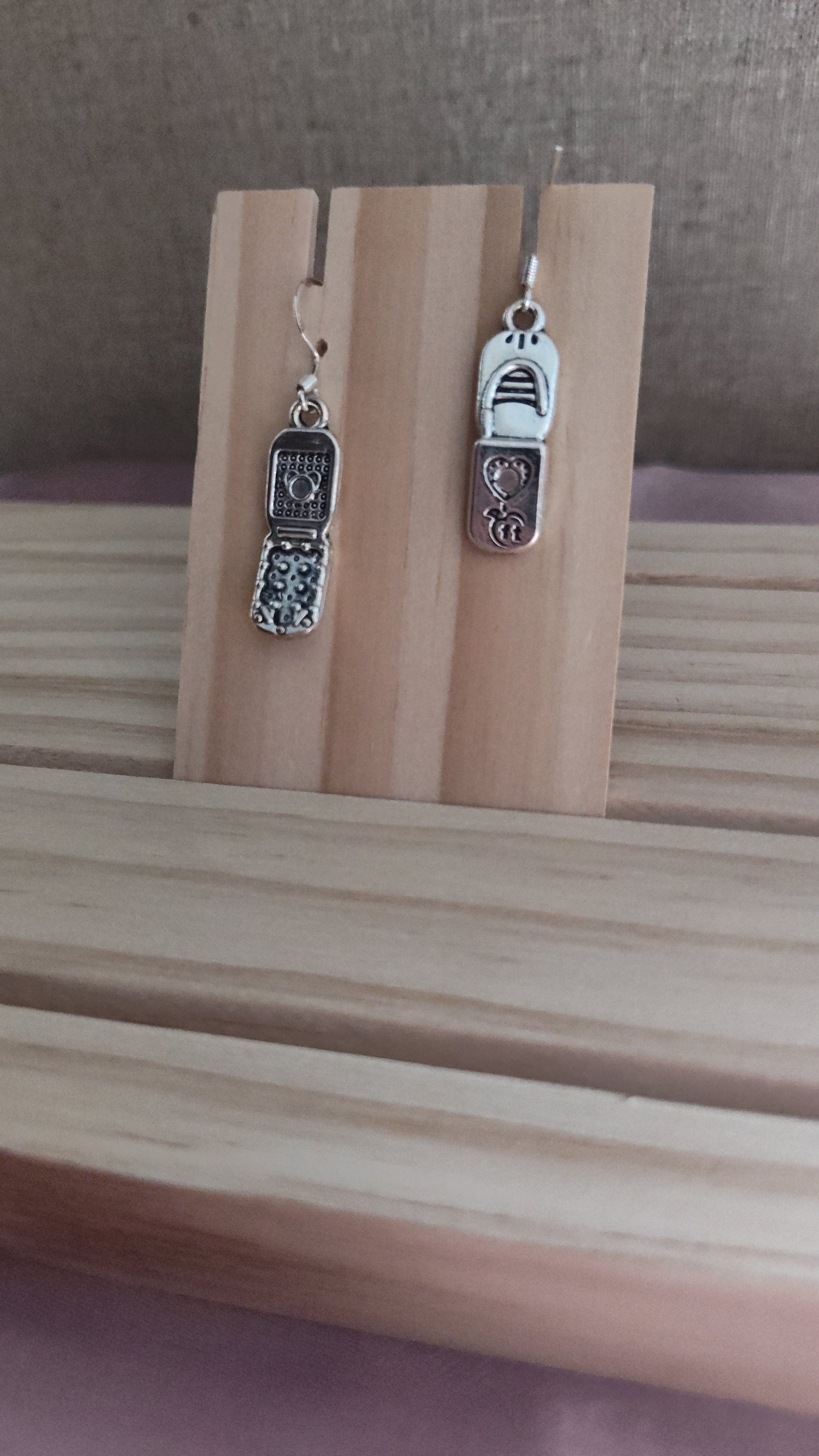 Cell Phone Earrings-CLEARANCE