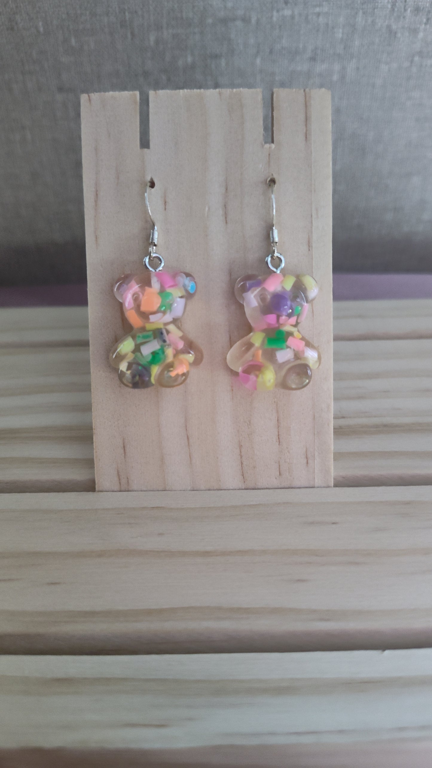 Teddy Bear Earrings-CLEARANCE