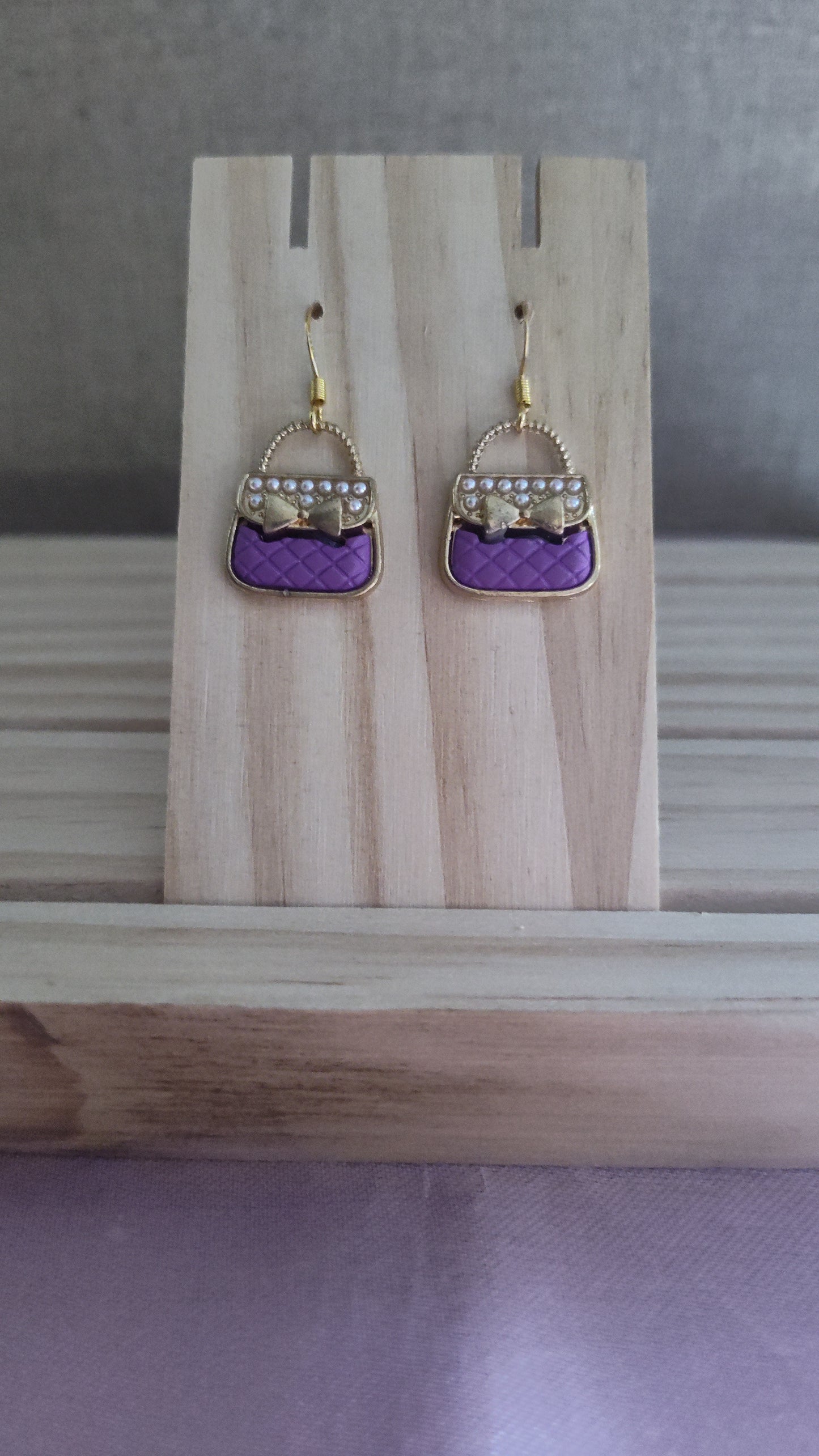 Purse Earrings- CLEARANCE