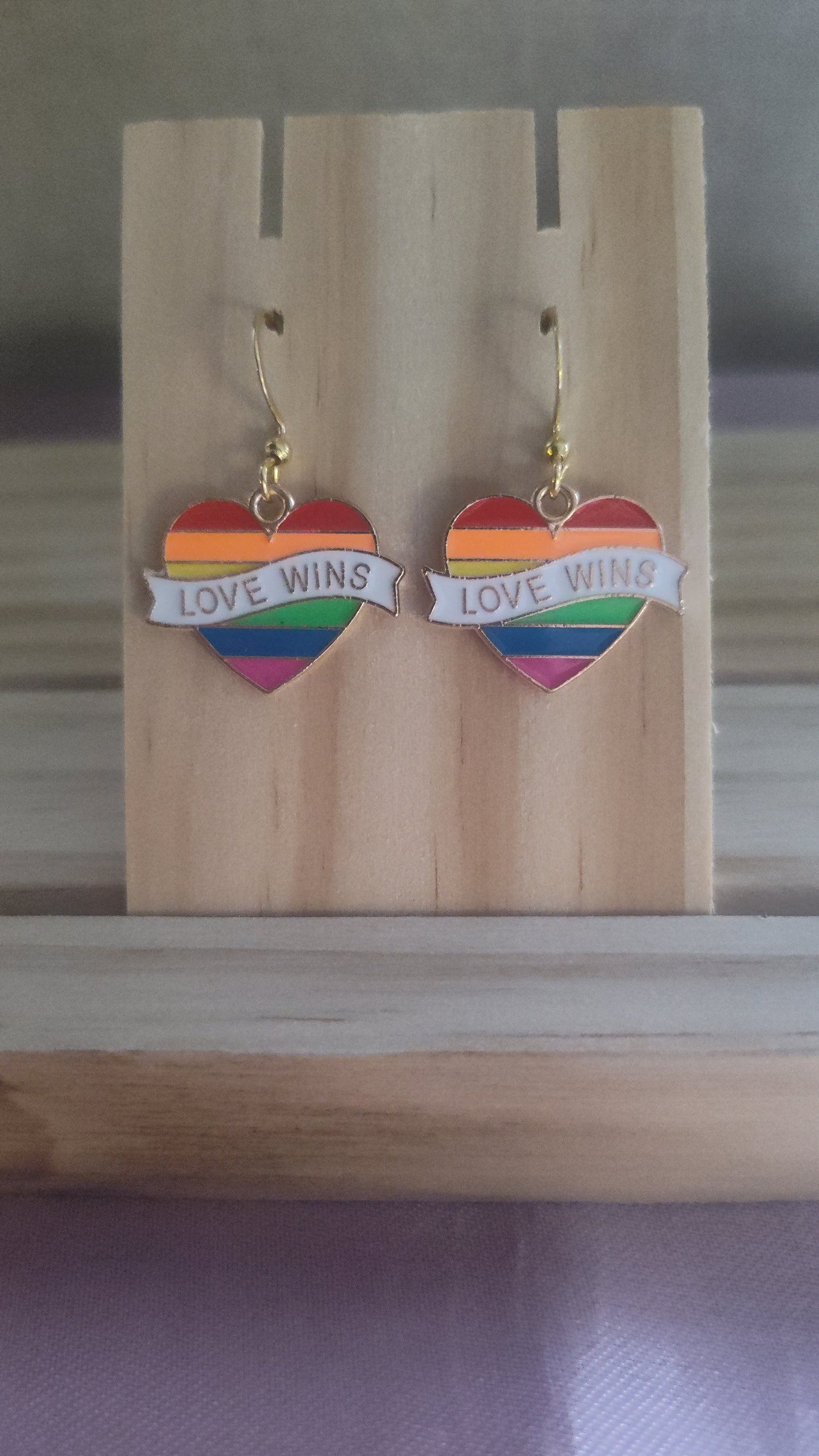 Pride Heart Earrings- CLEARANCE