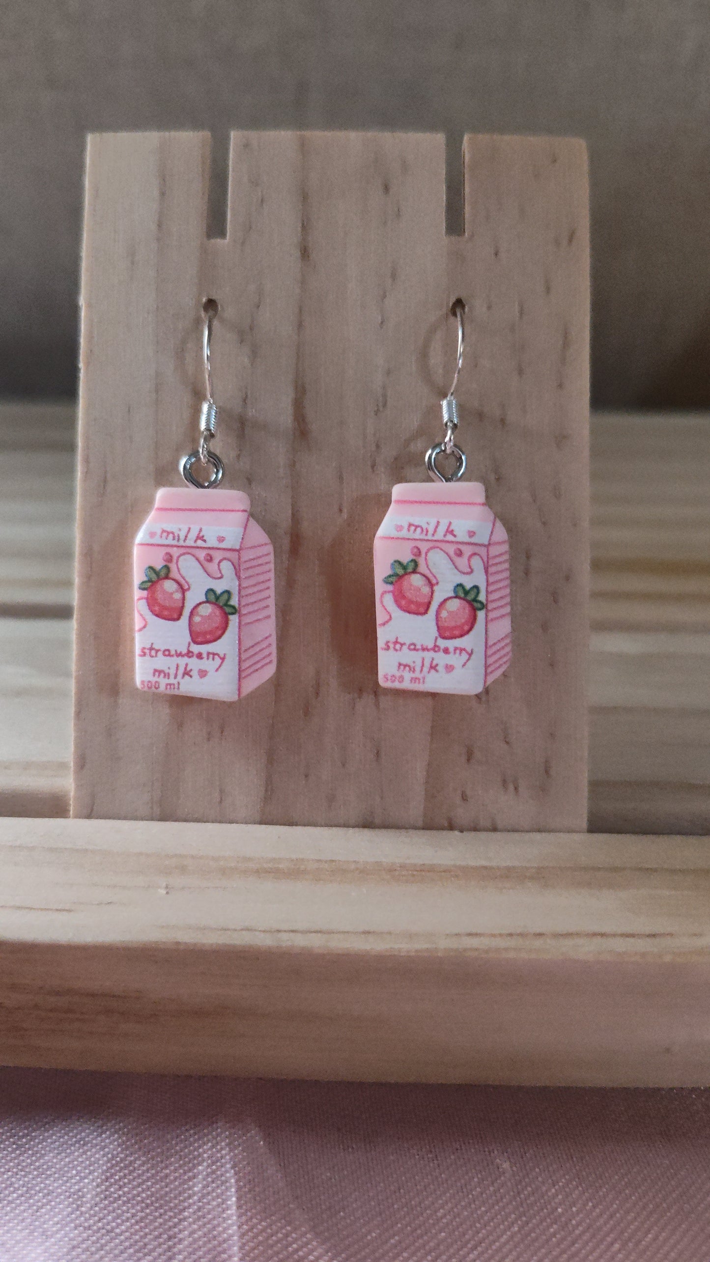 Strawberry milk Earrings- CLEARANCE- Discontinued item
