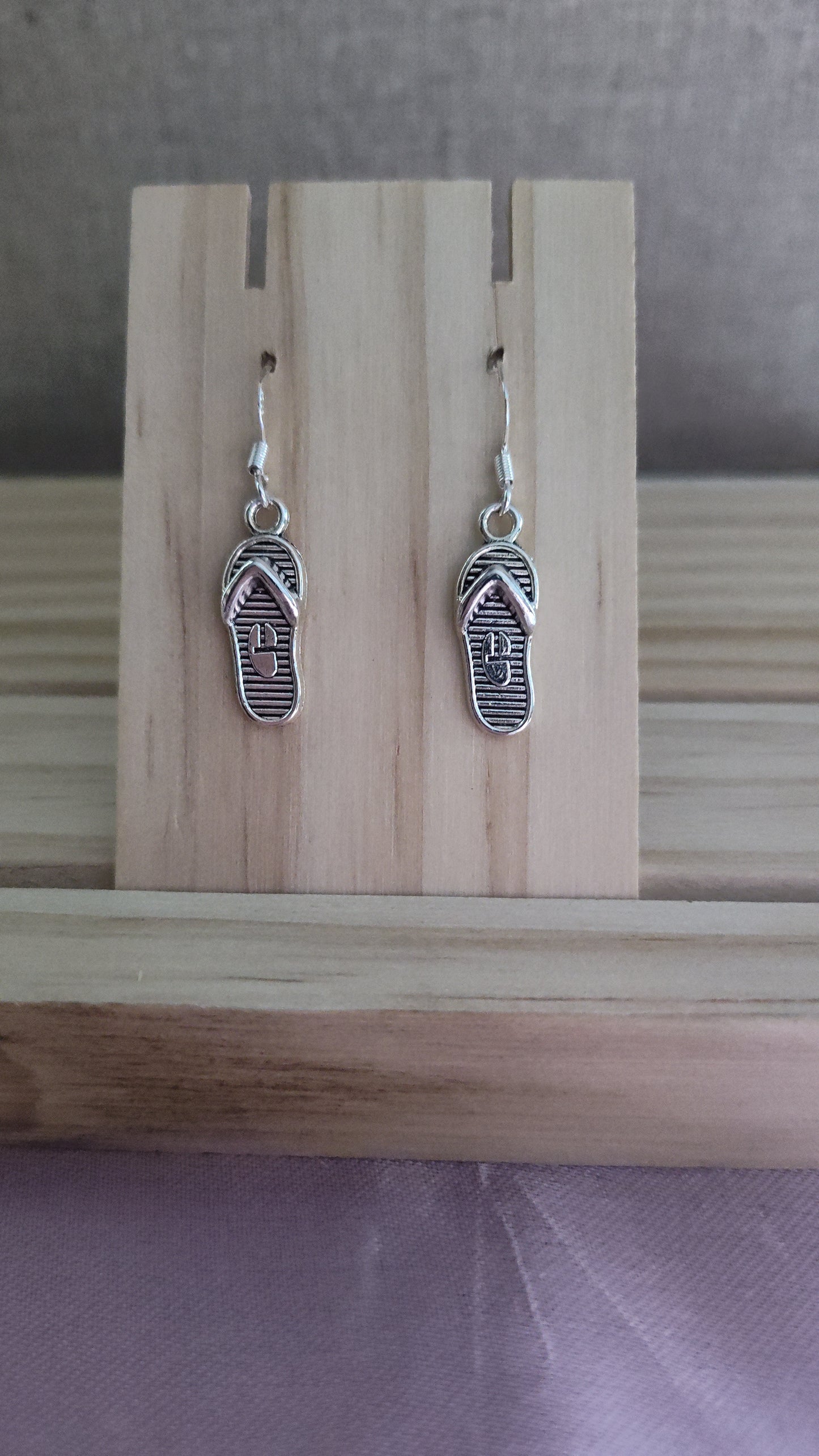 Silver Sandal Earrings- CLEARANCE- Discontinued item