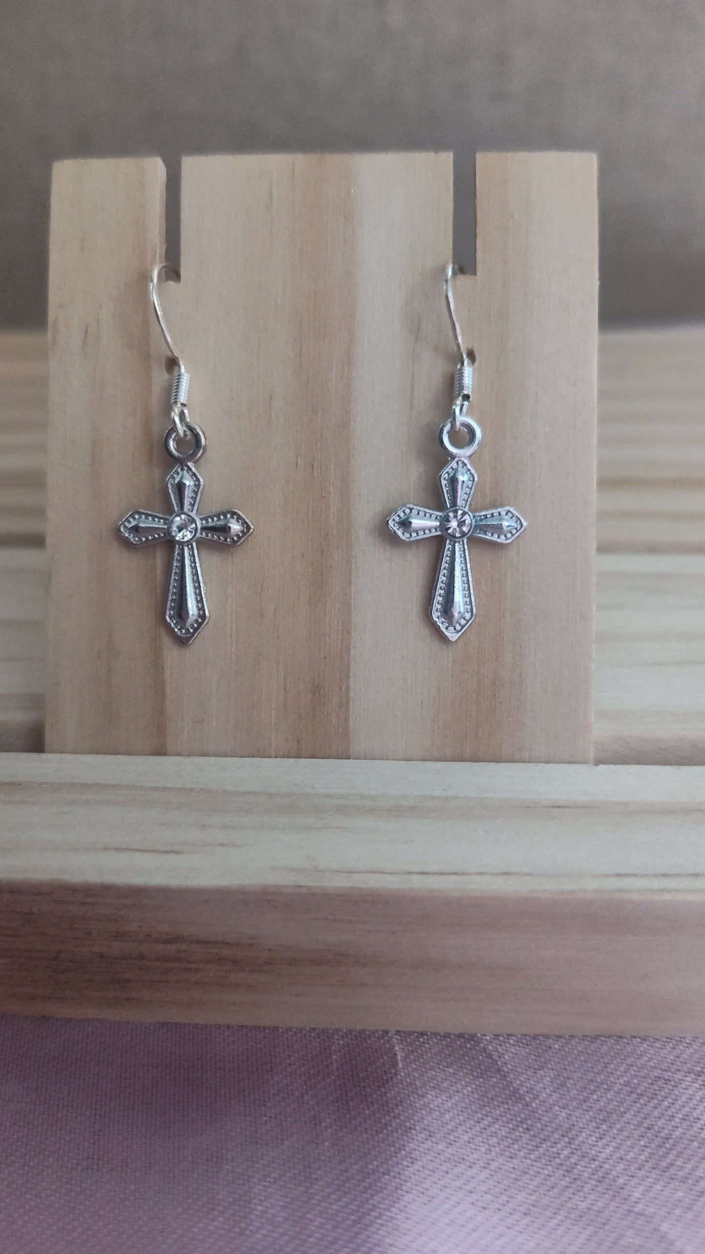 Cross Earrings- CLEARANCE- Discontinued item