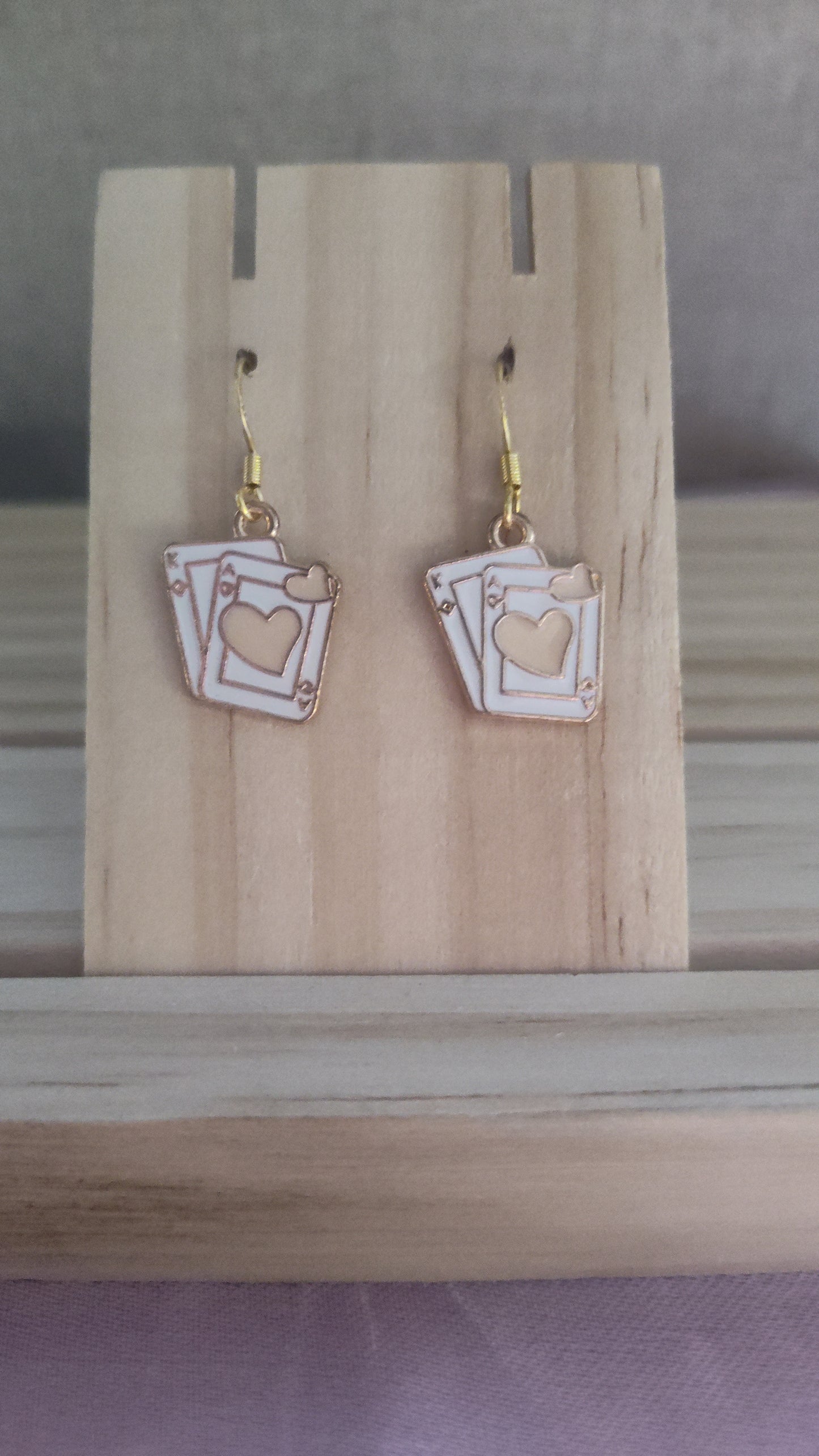 Poker Card Earrings- CLEARANCE