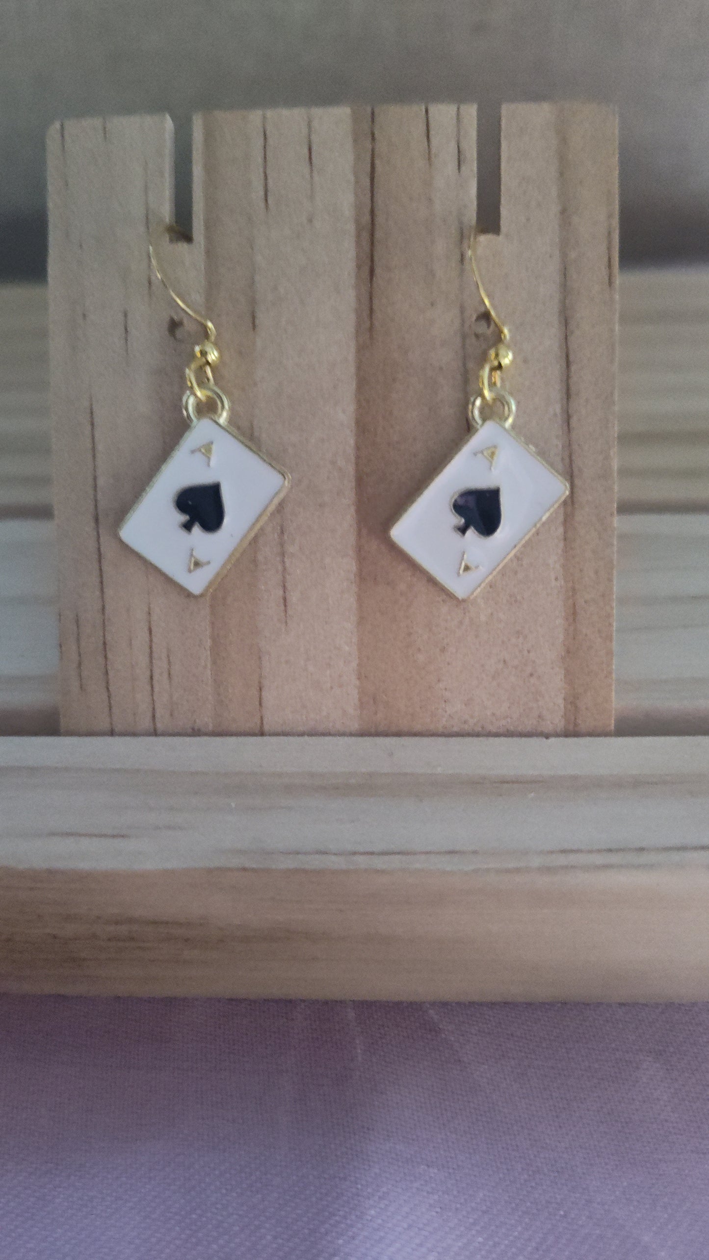 Poker Card Earrings- CLEARANCE