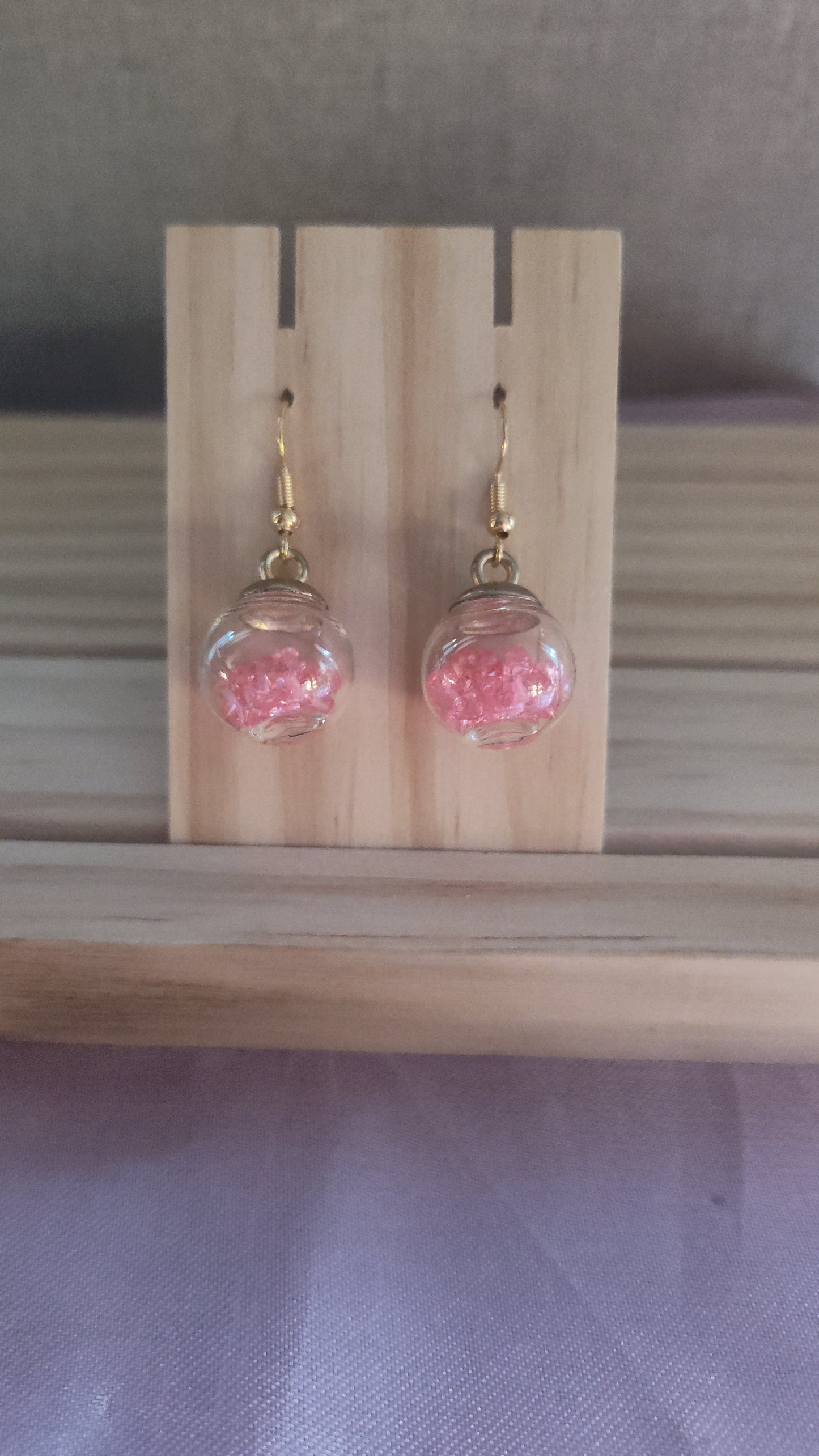 Glass Ball Earrings- CLEARANCE- Discontinued item