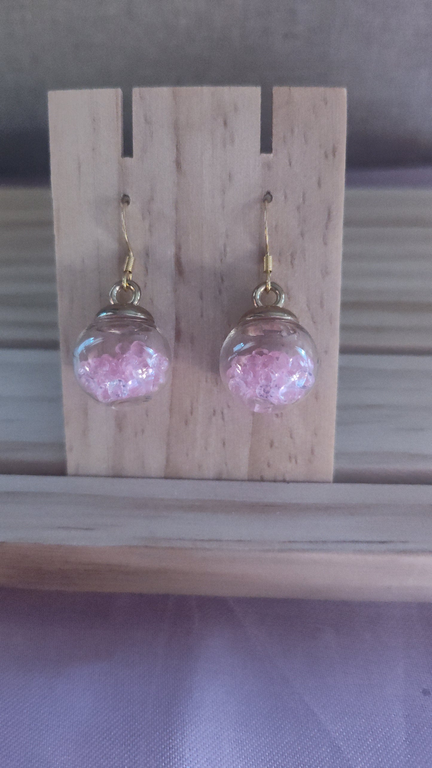 Glass Ball Earrings- CLEARANCE- Discontinued item