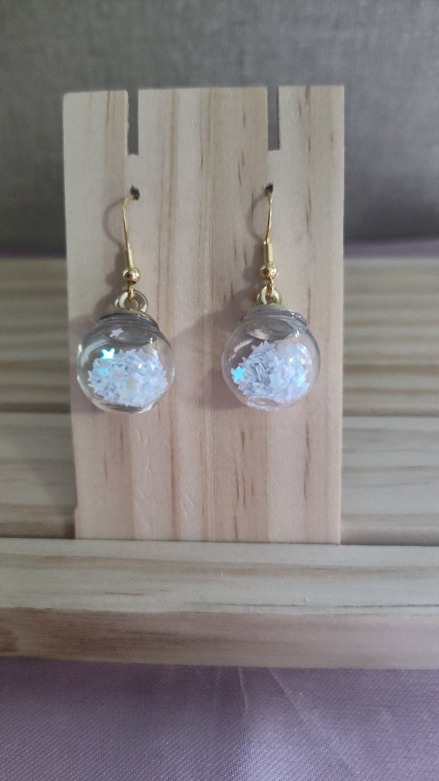 Glass Ball Earrings- CLEARANCE