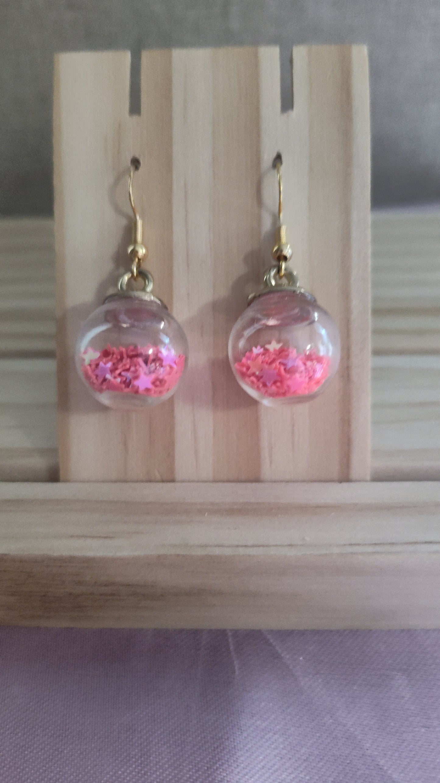 Glass Ball Earrings- CLEARANCE