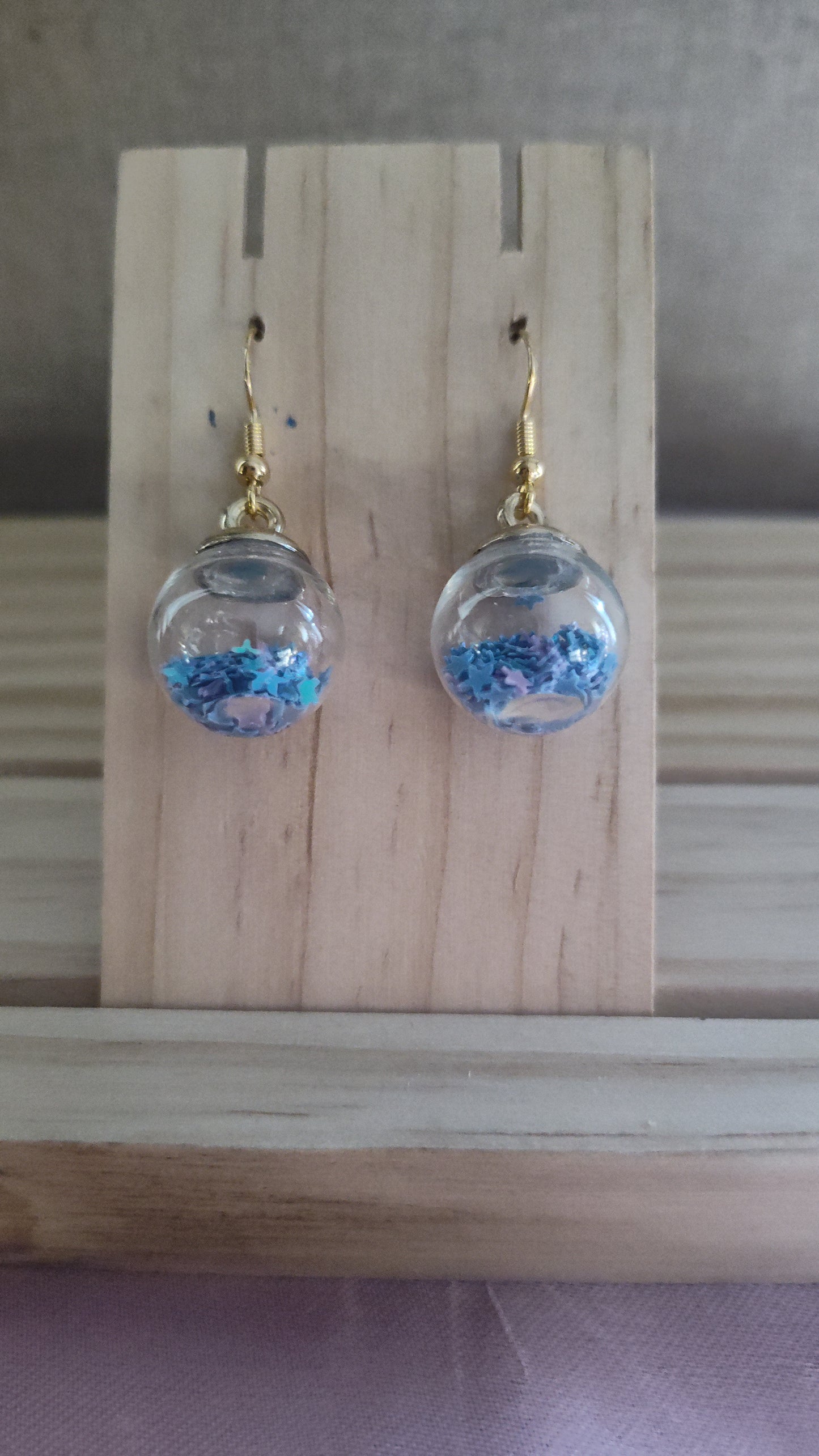Glass Ball Earrings-CLEARANCE