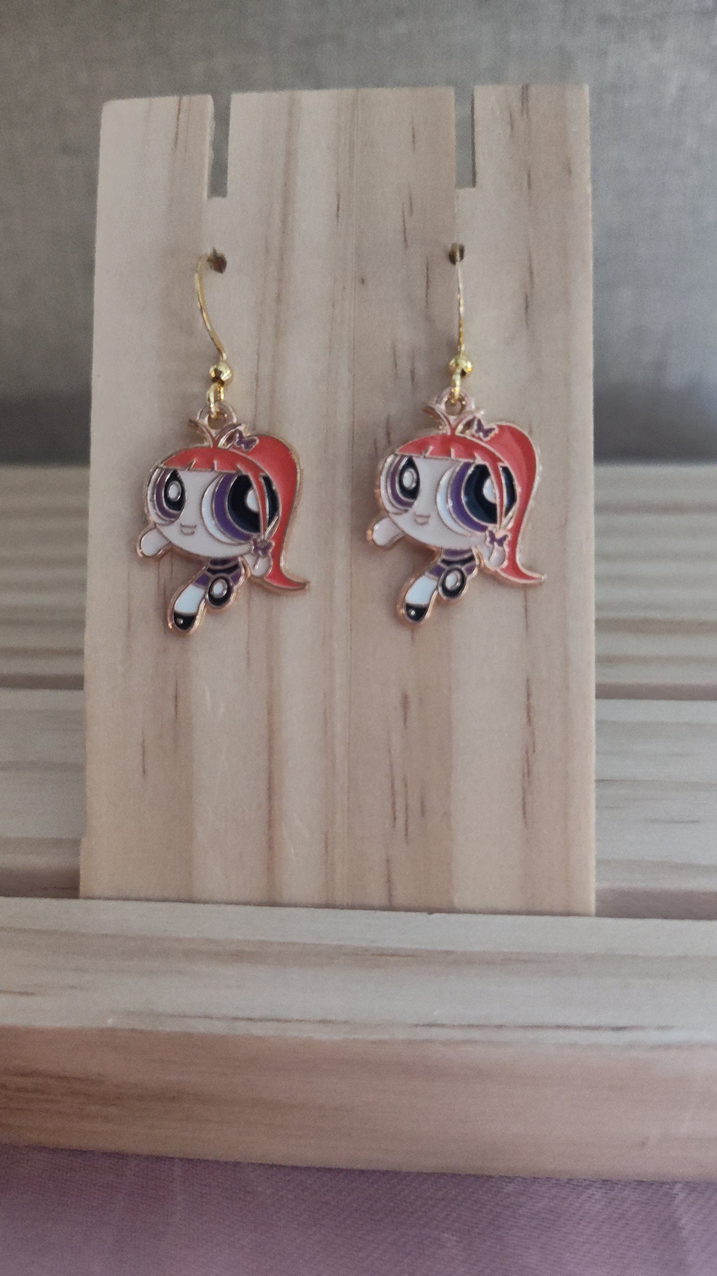Powerpuff Girl Earrings- CLEARANCE- Discontinued item