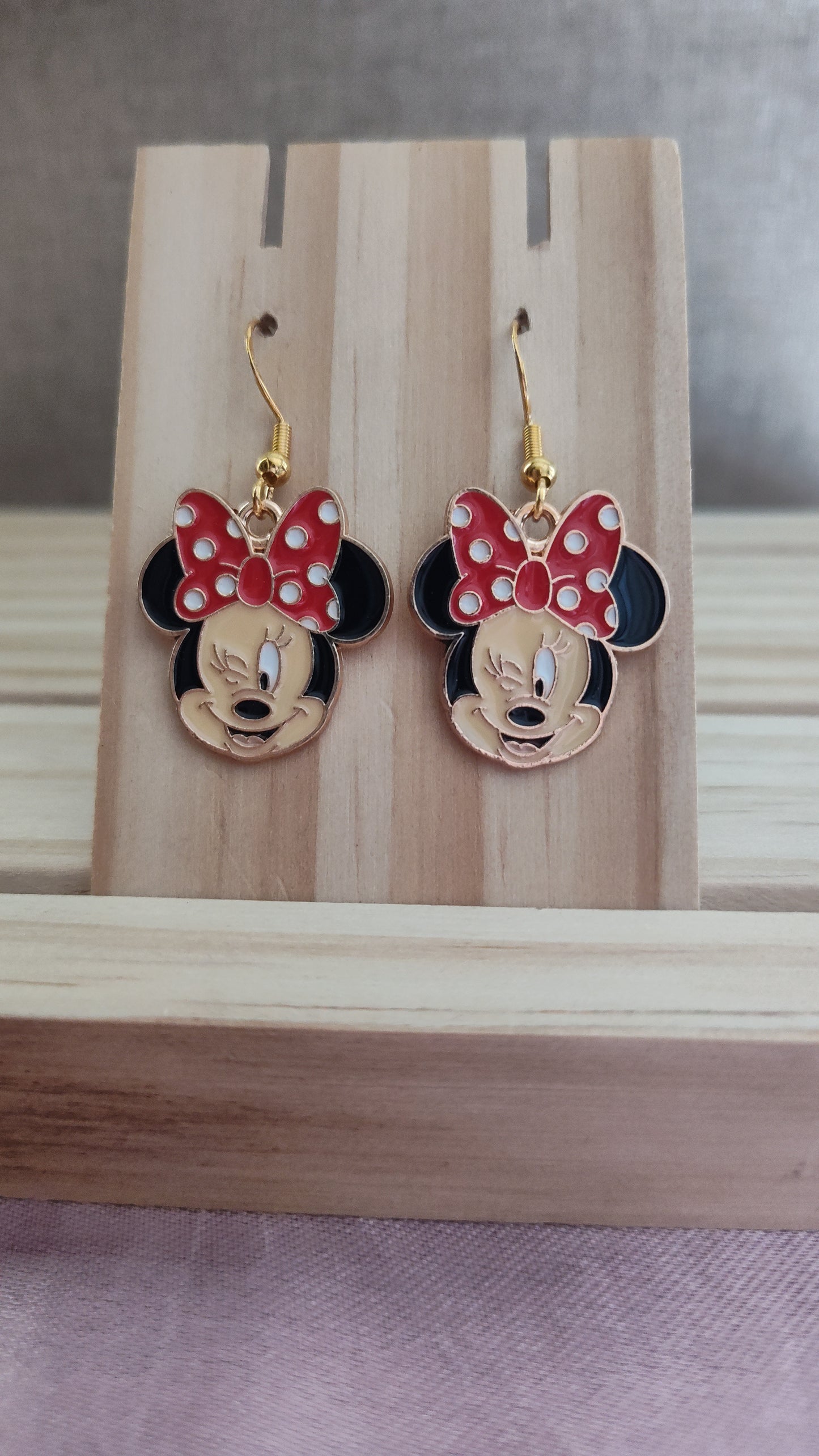 Minnie Mouse Earrings- CLEARANCE