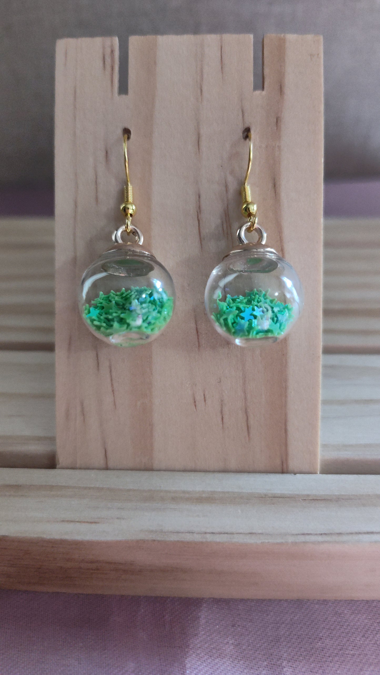 Glass Ball Earrings- CLEARANCE