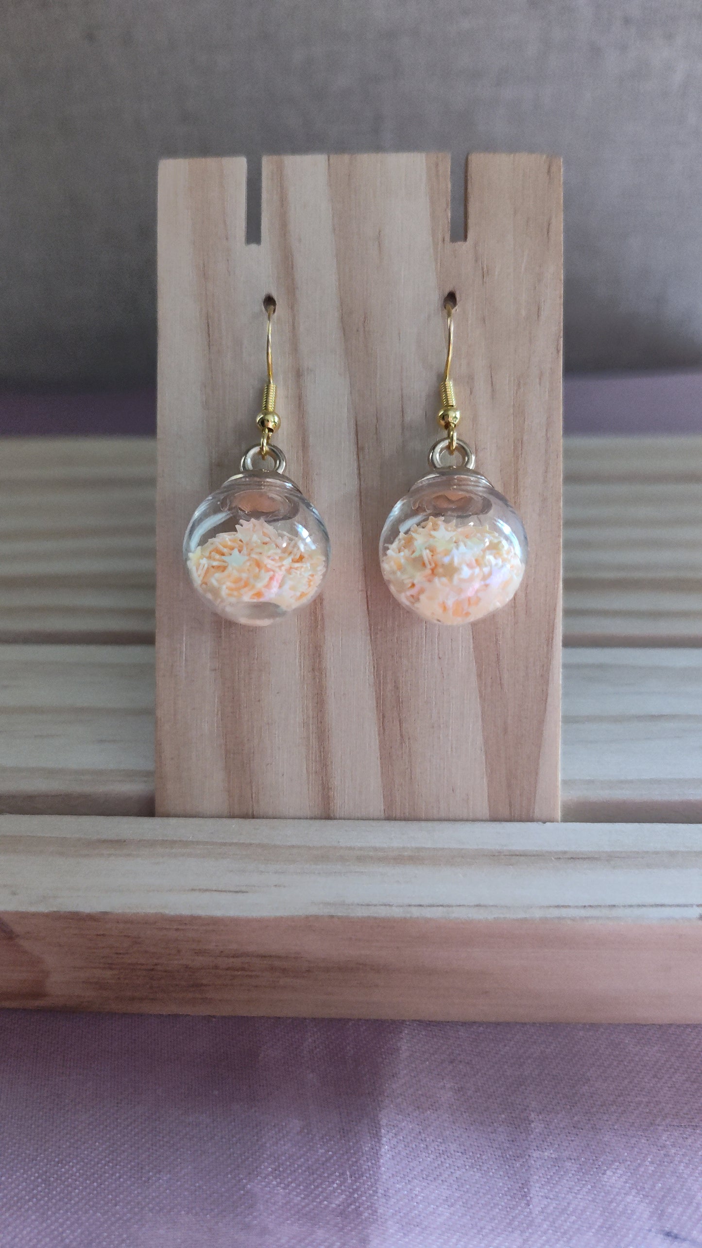 Glass Ball Earrings- CLEARANCE