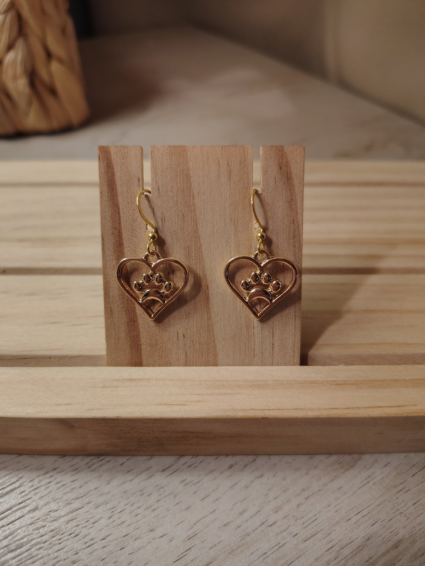Heart Paw Earrings