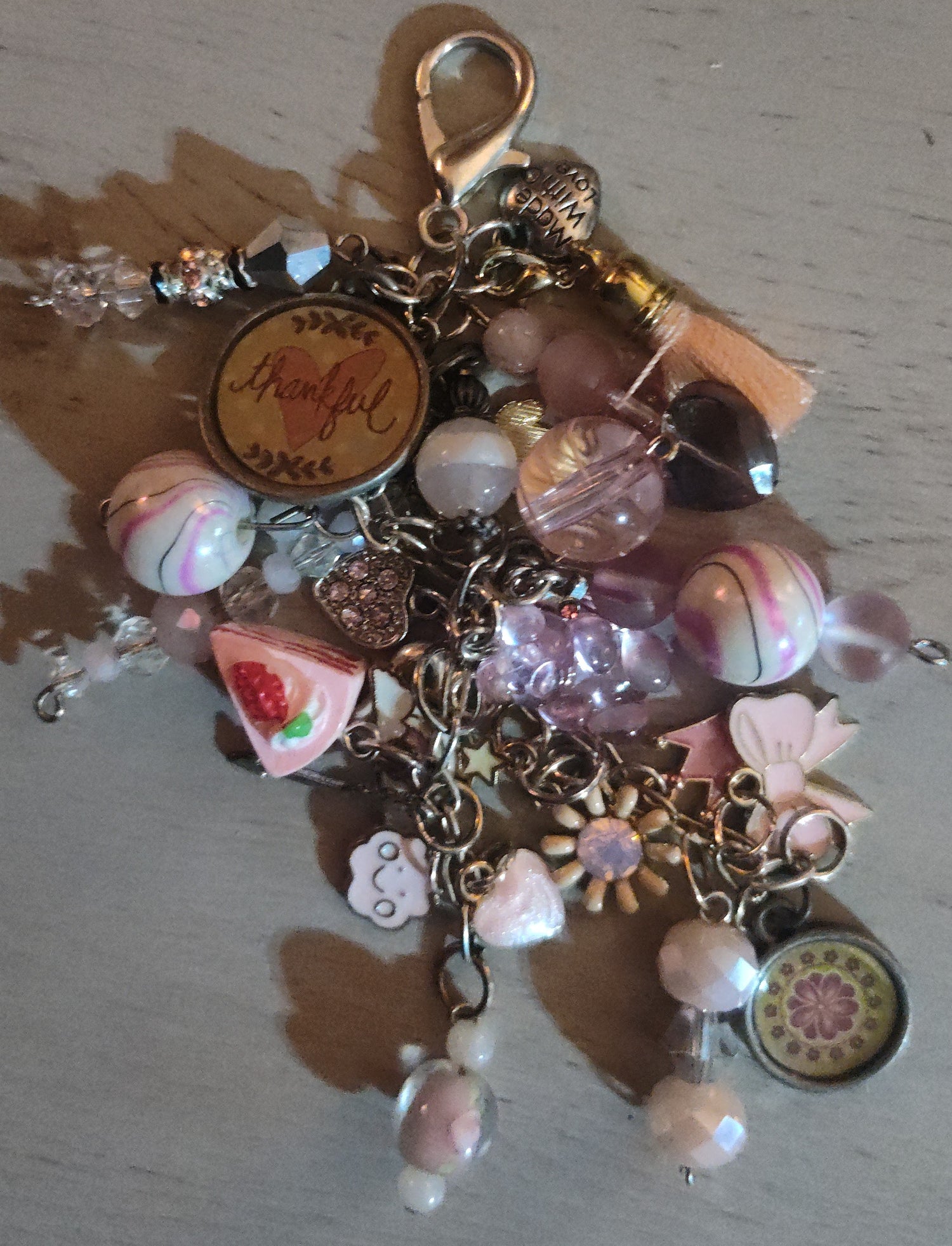 Light Pink, Dark Pink, Blue, & Purple Keychains