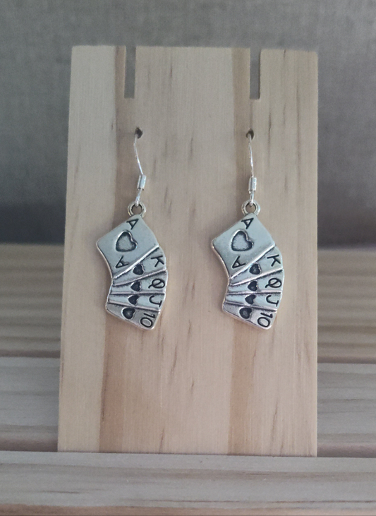 Poker Card Earrings-CLEARANCE