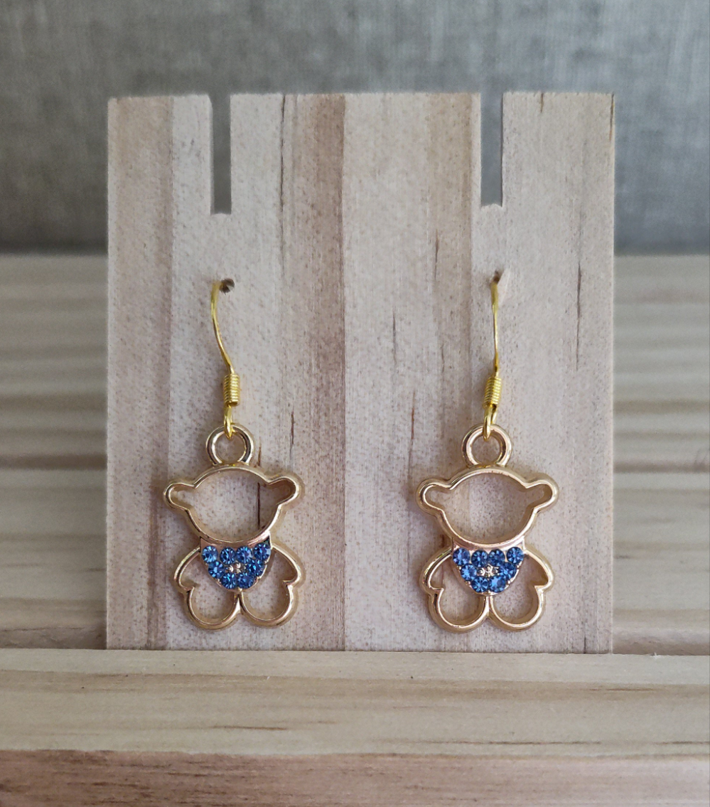 Teddy Bear Earrings- CLEARANCE- Discontinued item