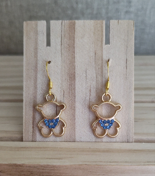Teddy Bear Earrings- CLEARANCE- Discontinued item