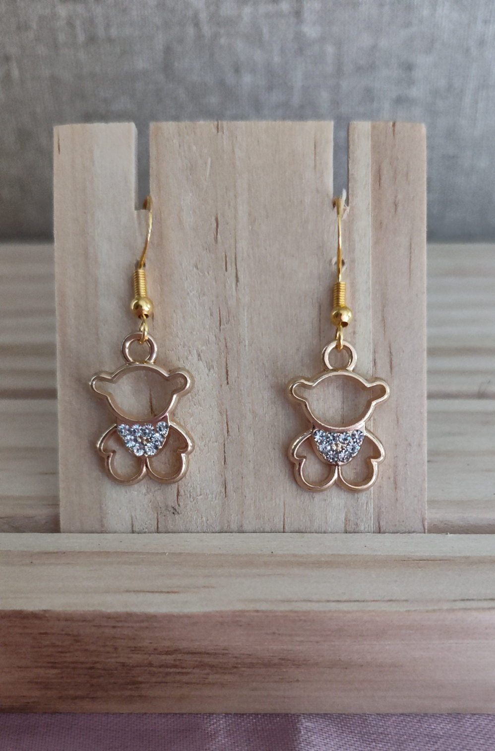 Teddy Bear Earrings- CLEARANCE- Discontinued item