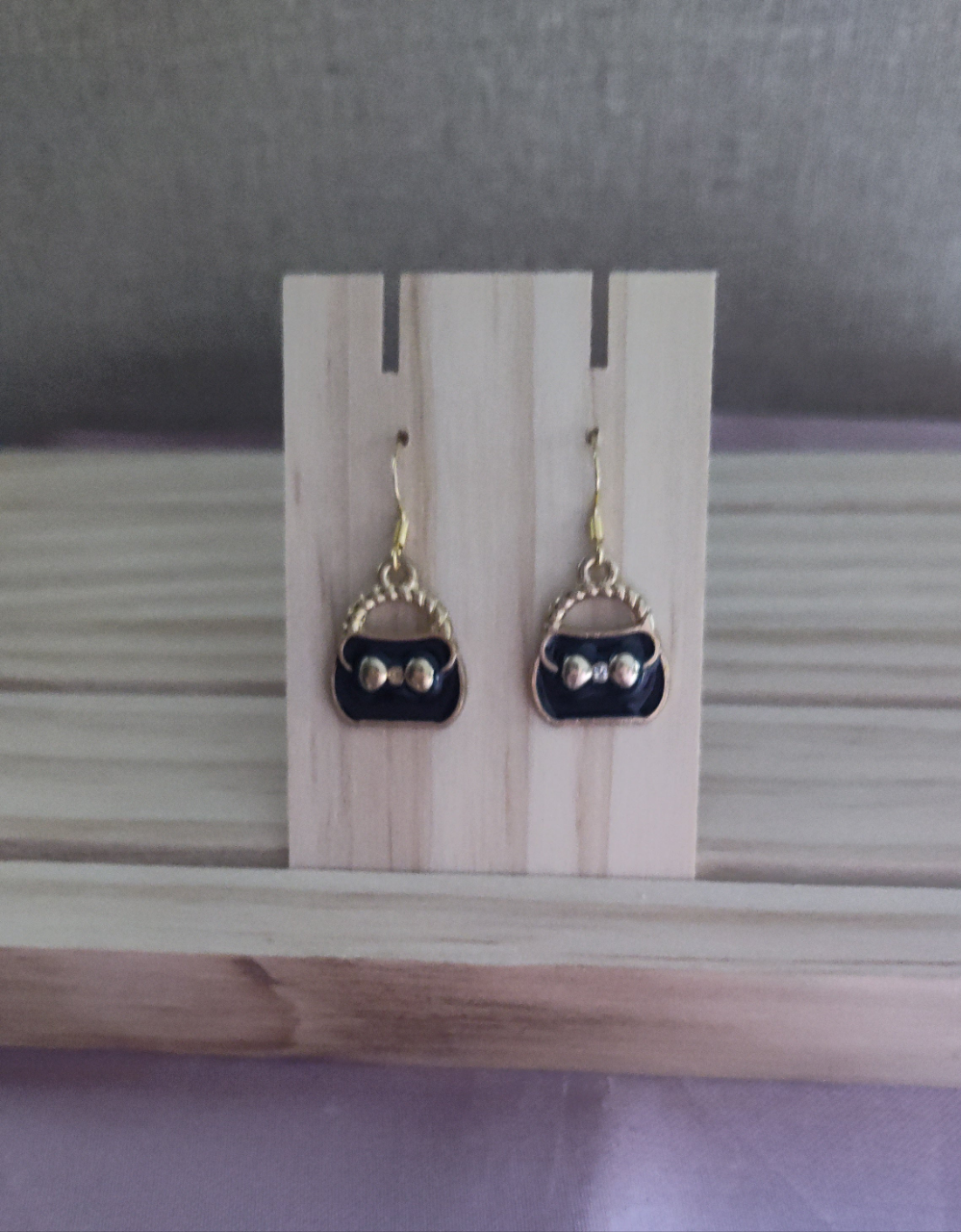 Purse Earrings- CLEARANCE- Discontinued item