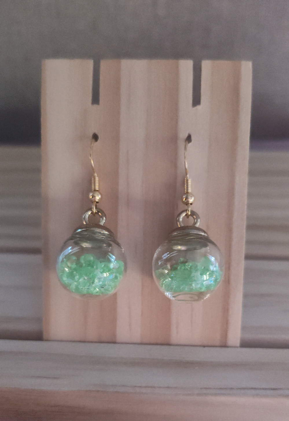 Glass Ball Earrings- CLEARANCE- Discontinued item