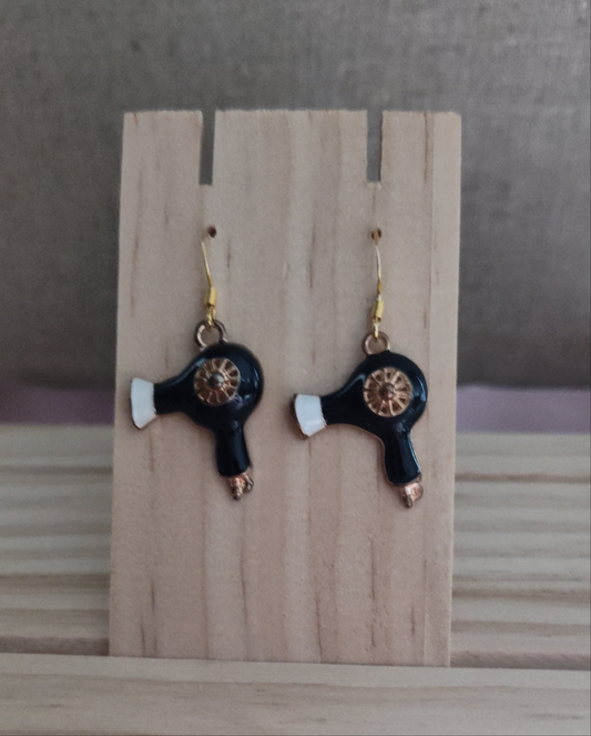 Blow Dryer Earrings- CLEARANCE- Discontinued item
