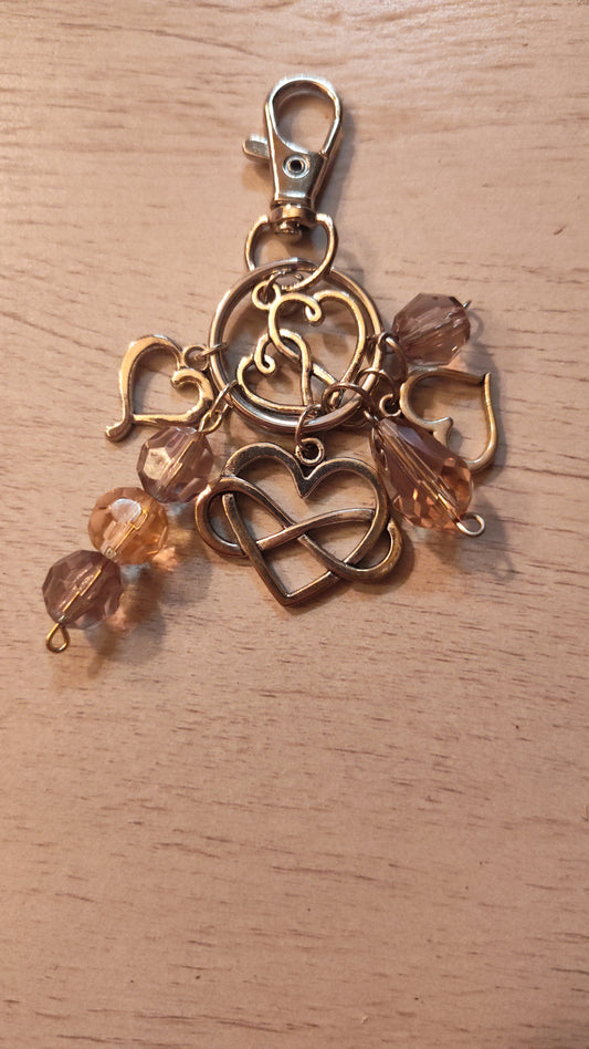 Handmade Heart Keychain- CLEARANCE