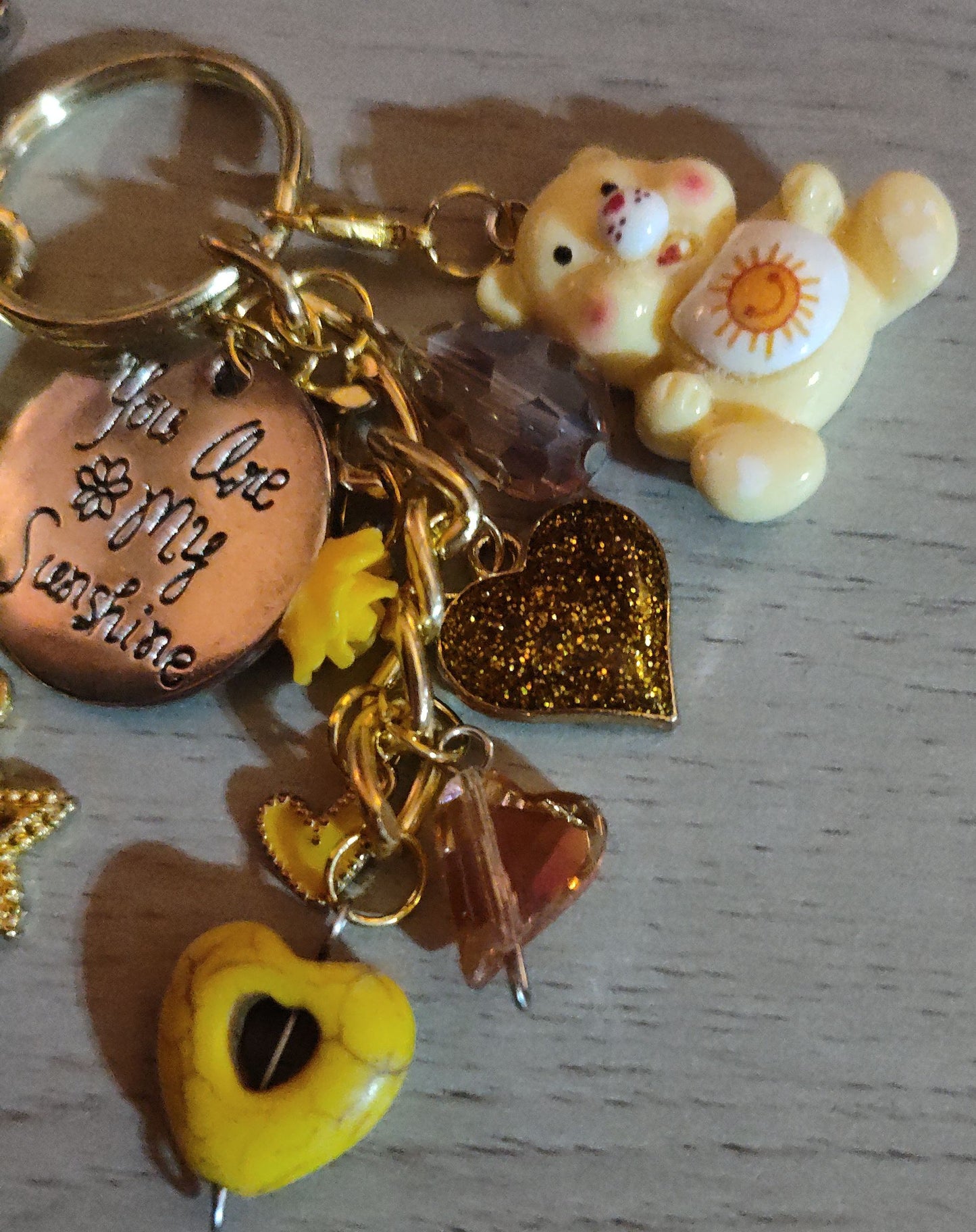 Handmade Yellow Keychain- SALE