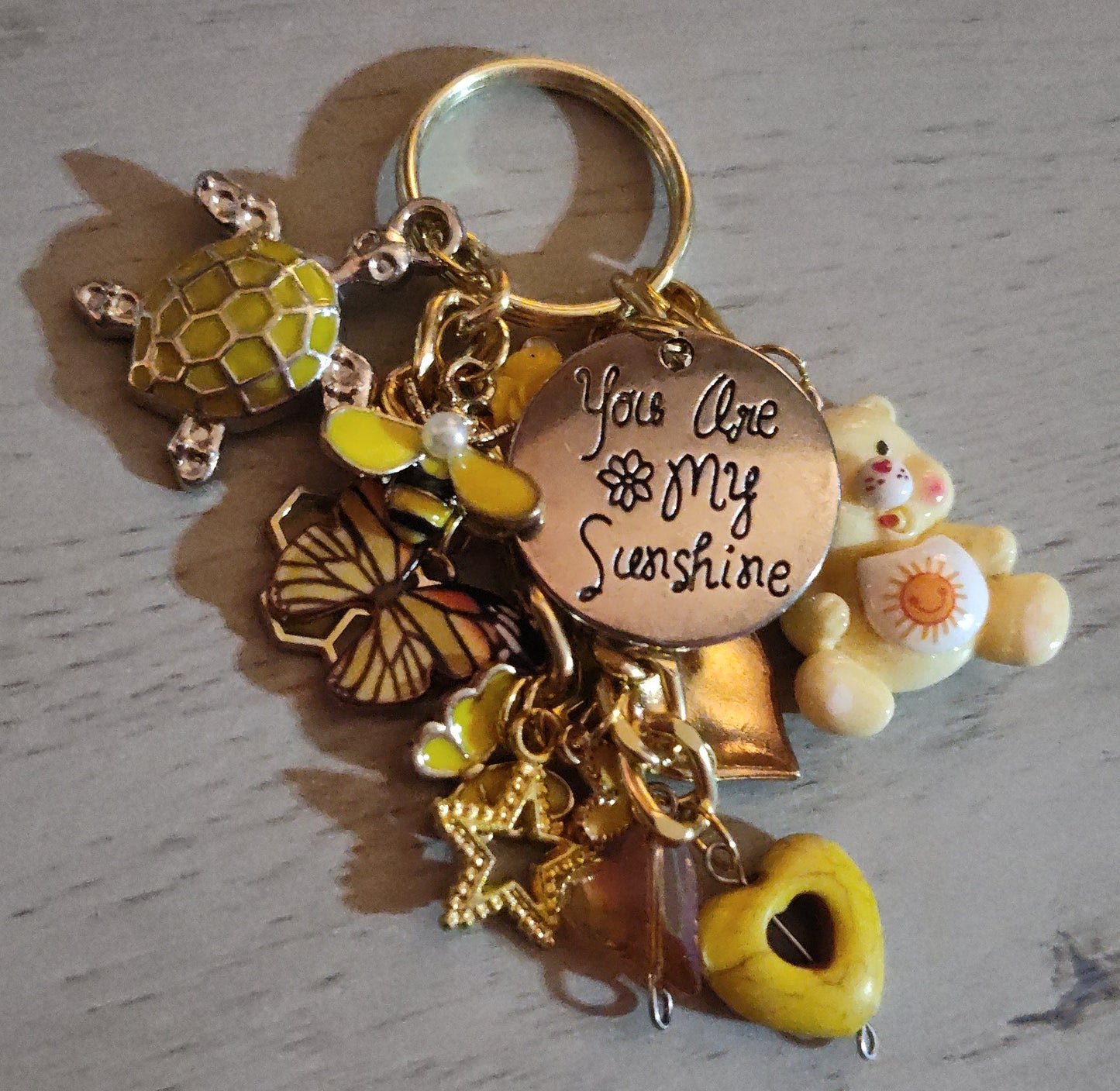 Handmade Yellow Keychain- SALE