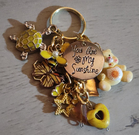 Handmade Yellow Keychain- SALE