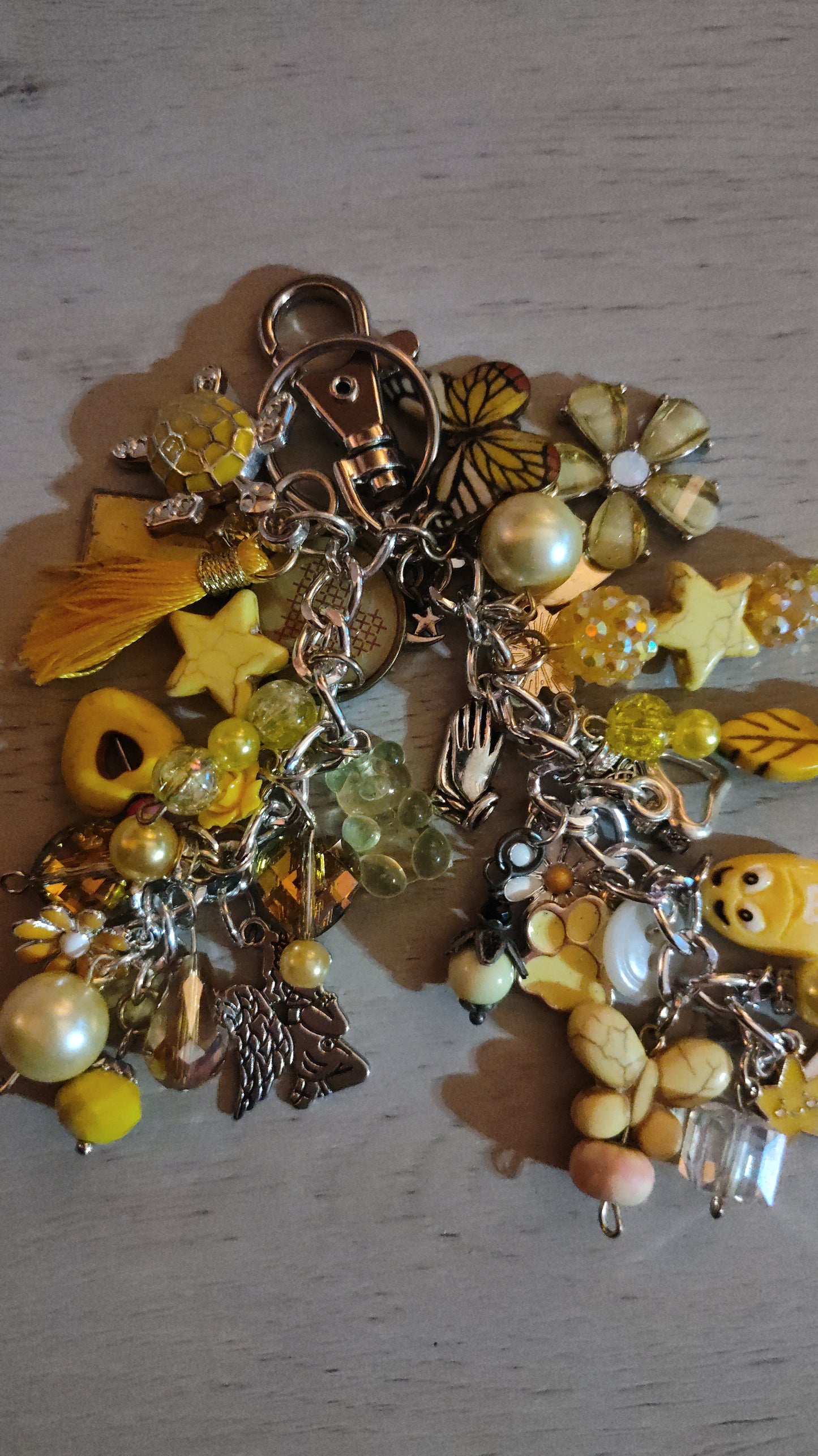 Handmade Yellow Keychain- SALE