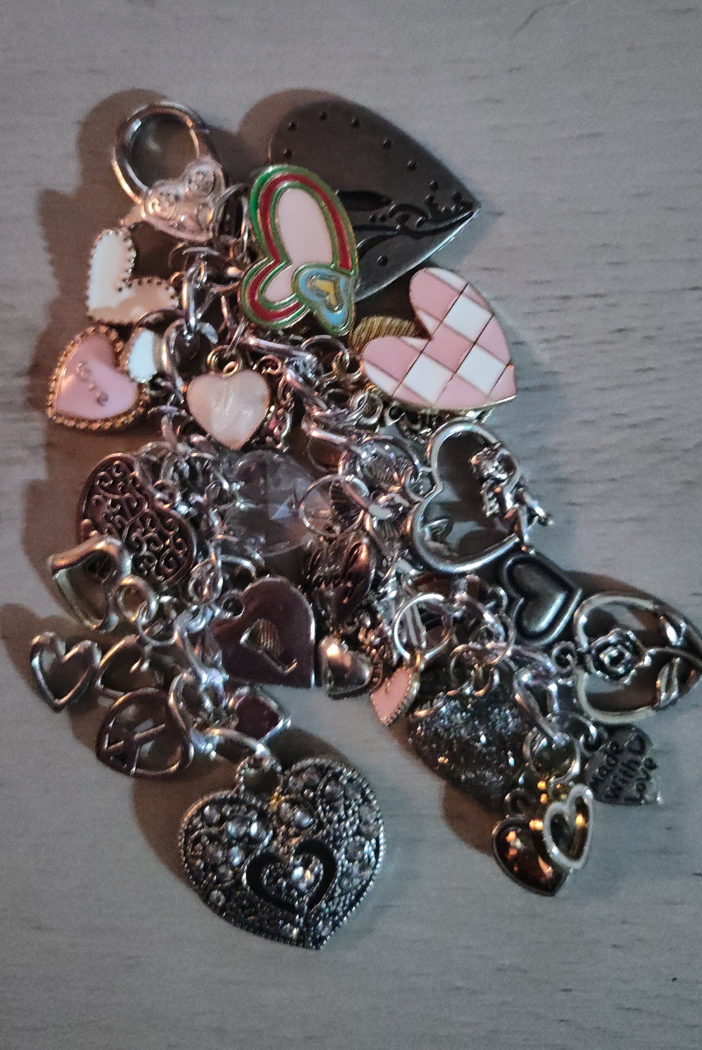 Handmade Heart Keychain- SALE