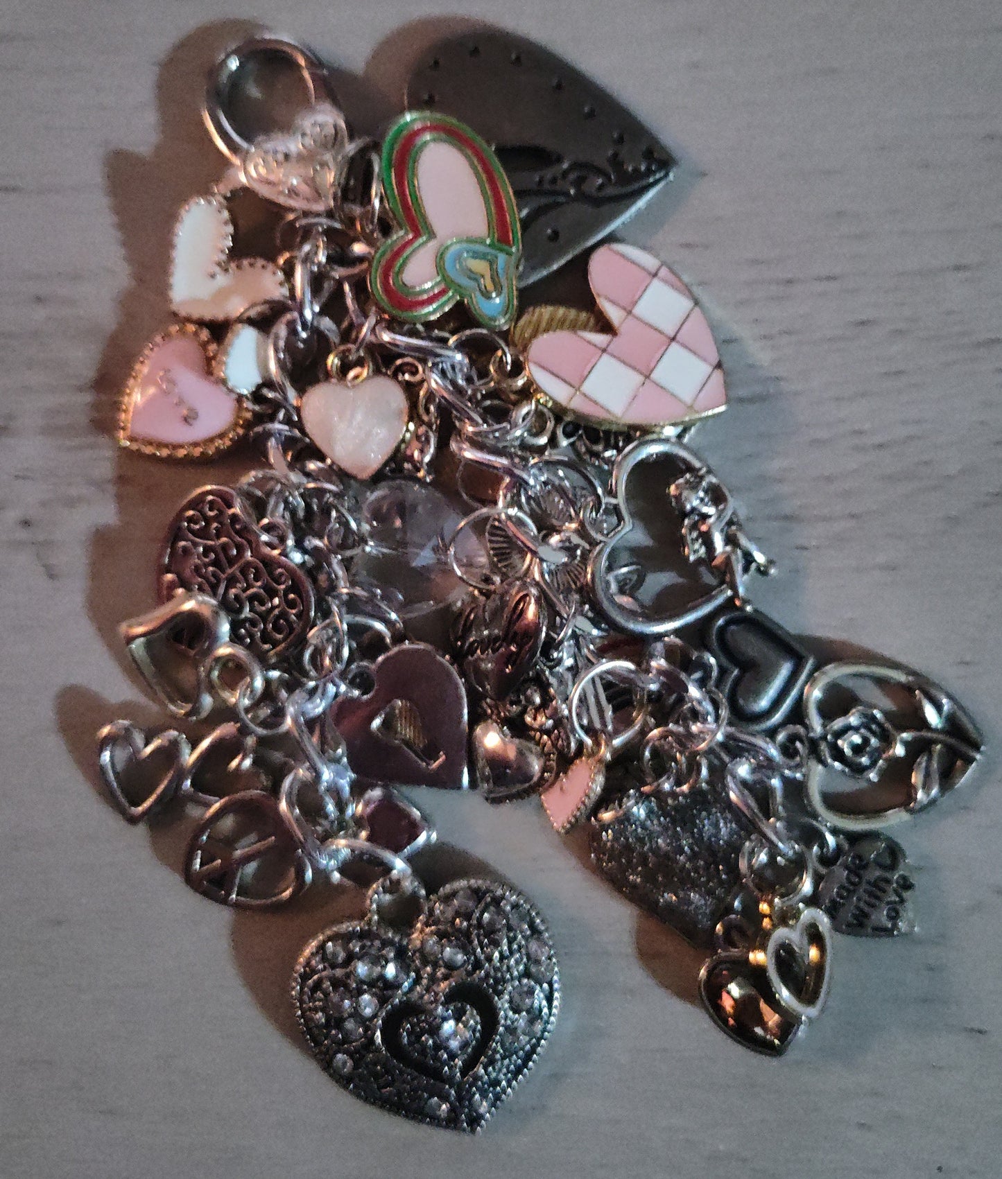 Handmade Heart Keychain- SALE