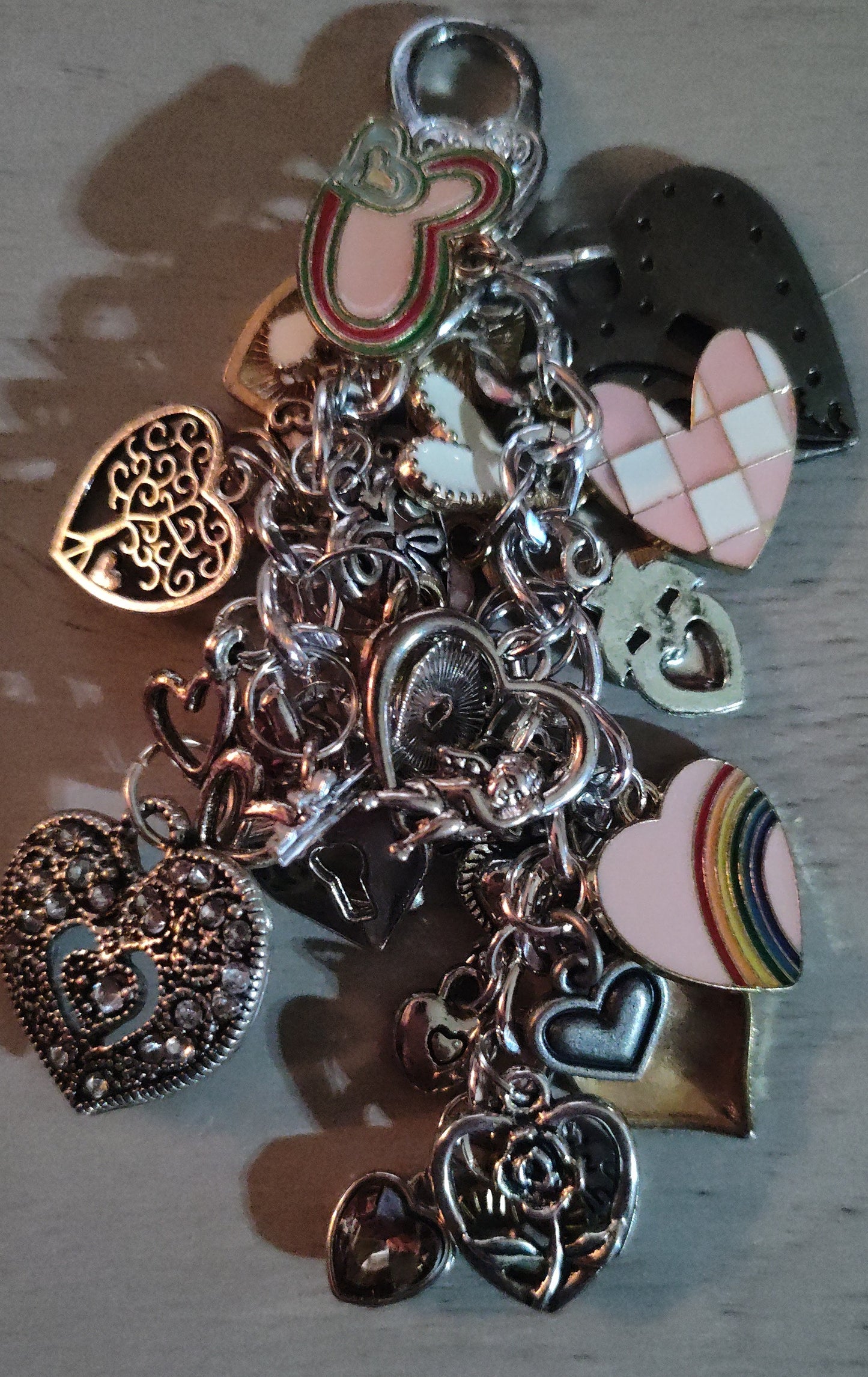 Handmade Heart Keychain- SALE