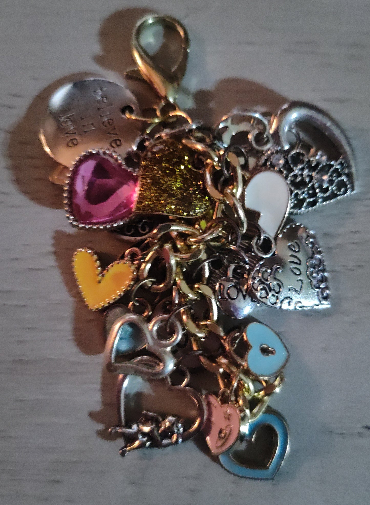 Handmade Heart Keychain- SALE